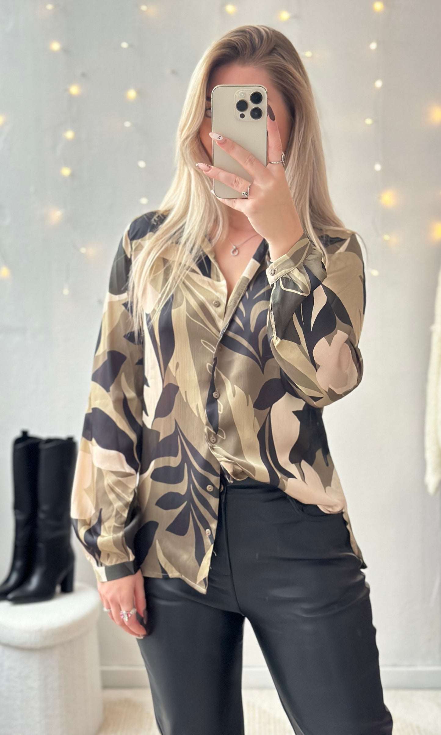 (CURVES) Chemisier kaki ELIZA