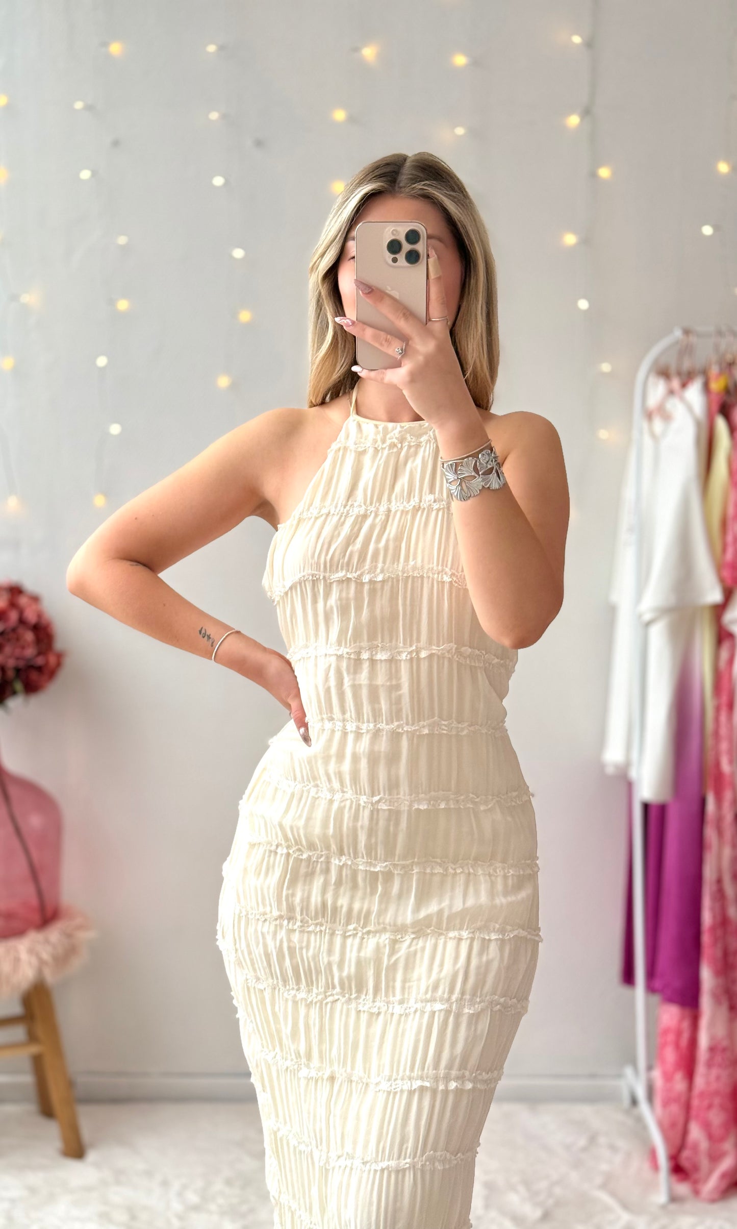 Robe longue dos nu CANNES