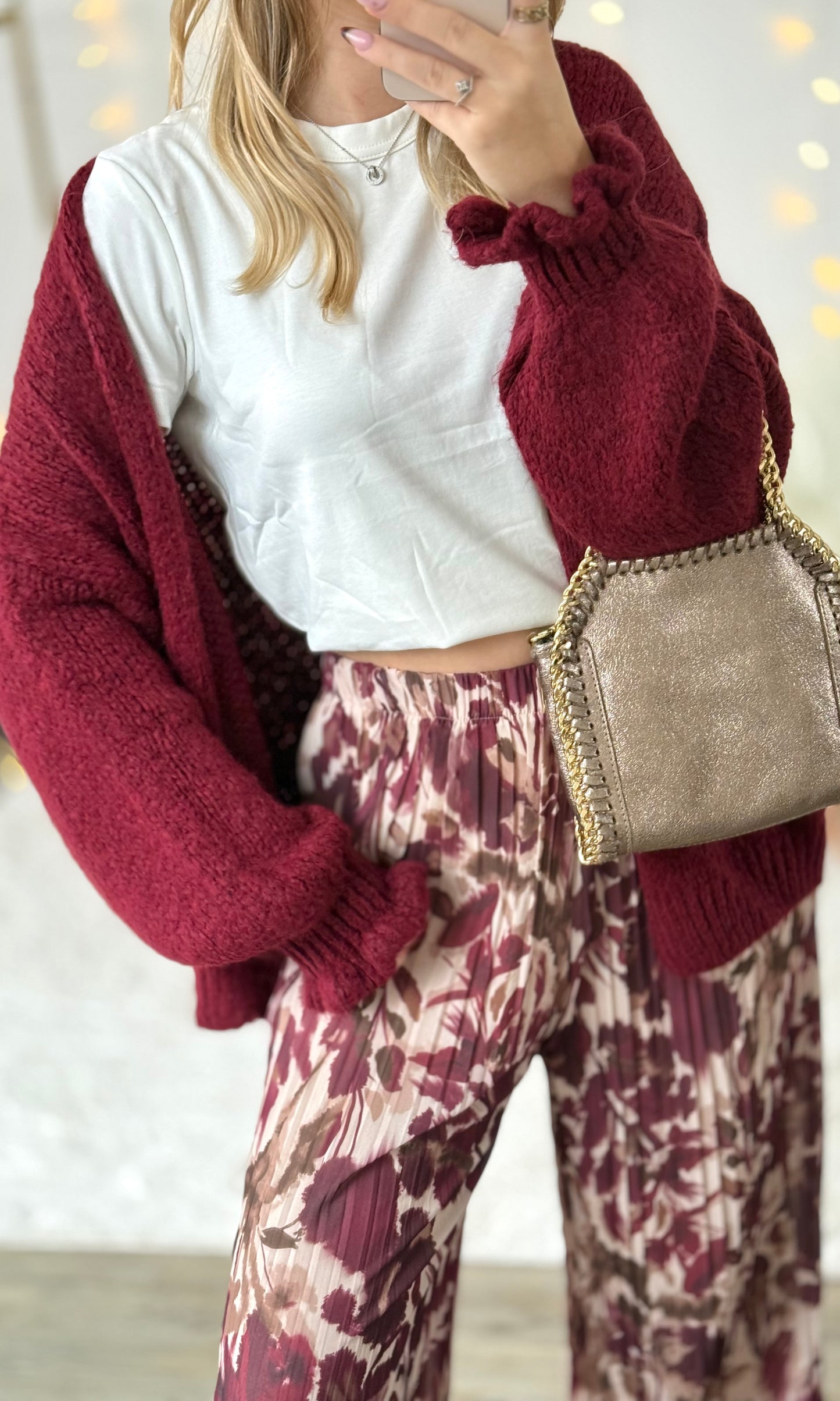 Gilet bordeaux CAROLE 🇮🇹