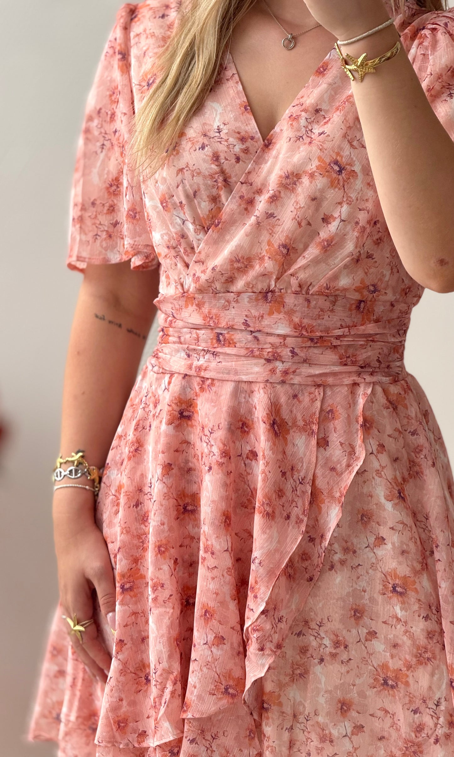 Robe courte fleurie JAPAN