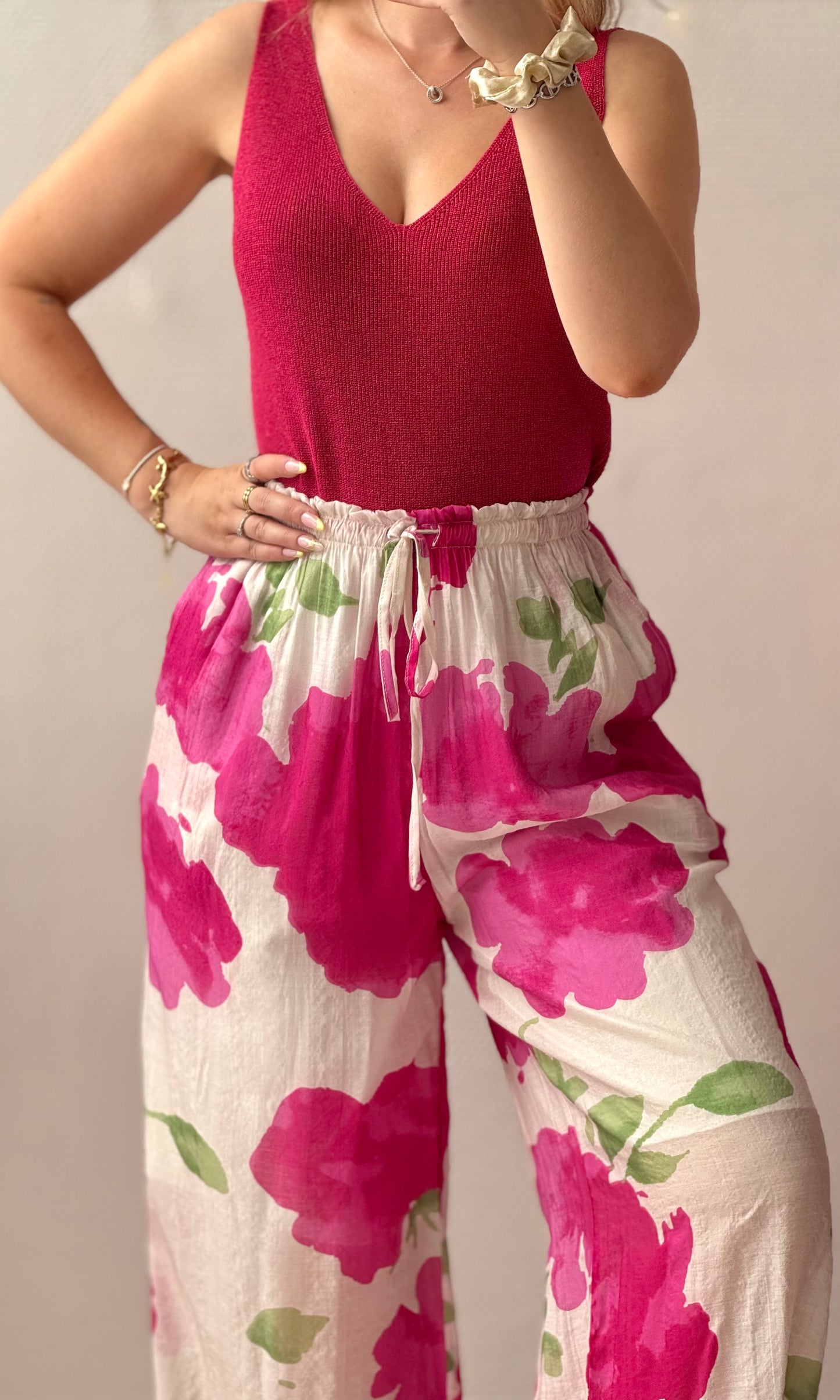 Pantalon rose PÉTUNIA
