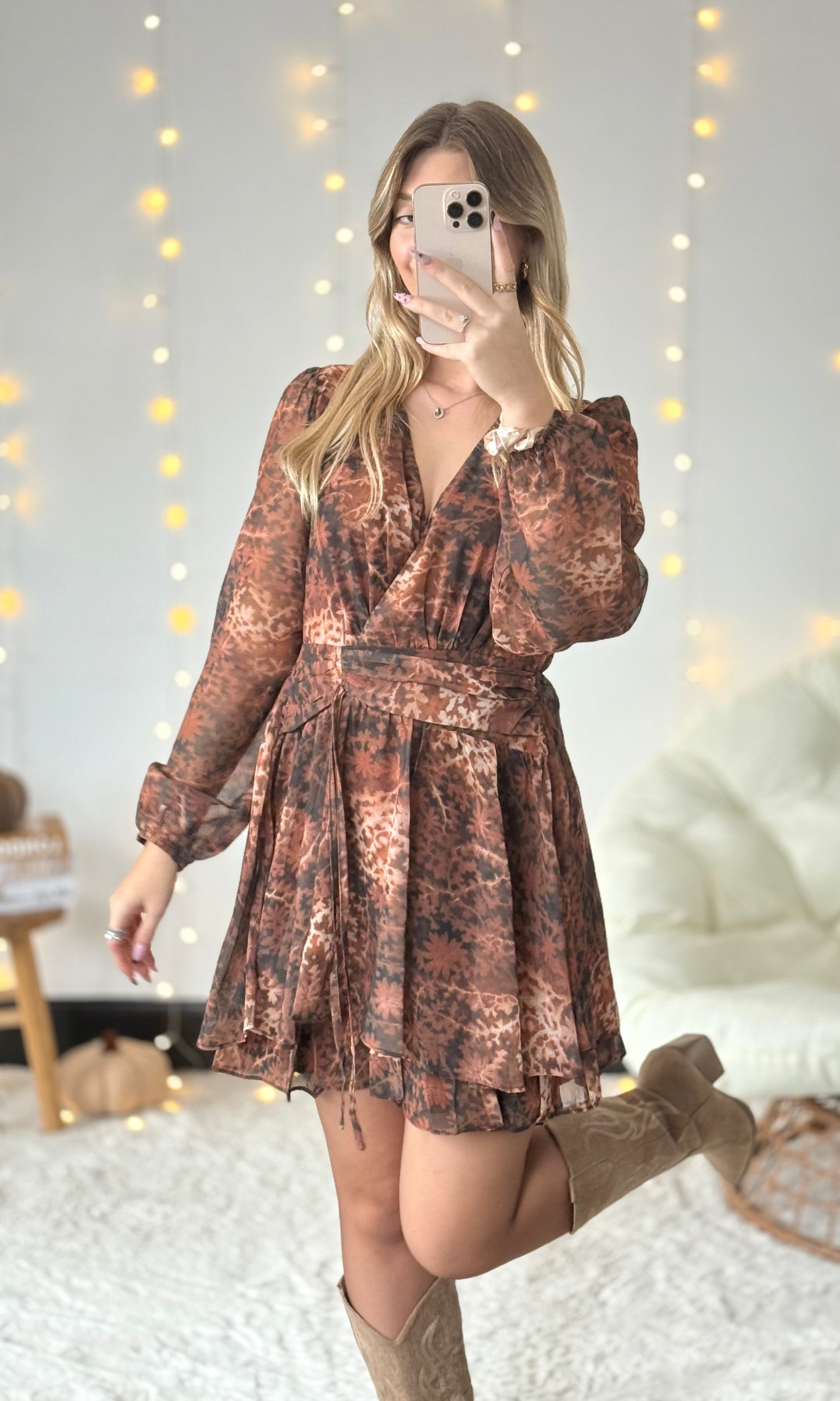 Robe marron MARGOT