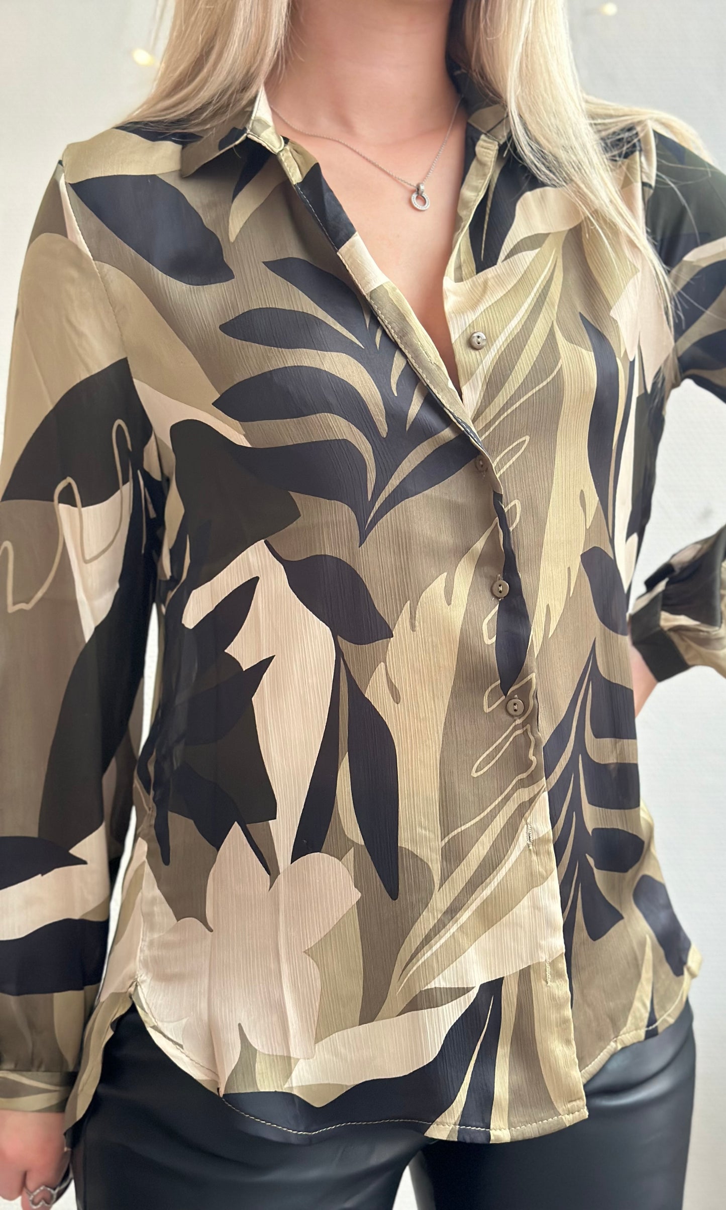 (CURVES) Chemisier kaki ELIZA