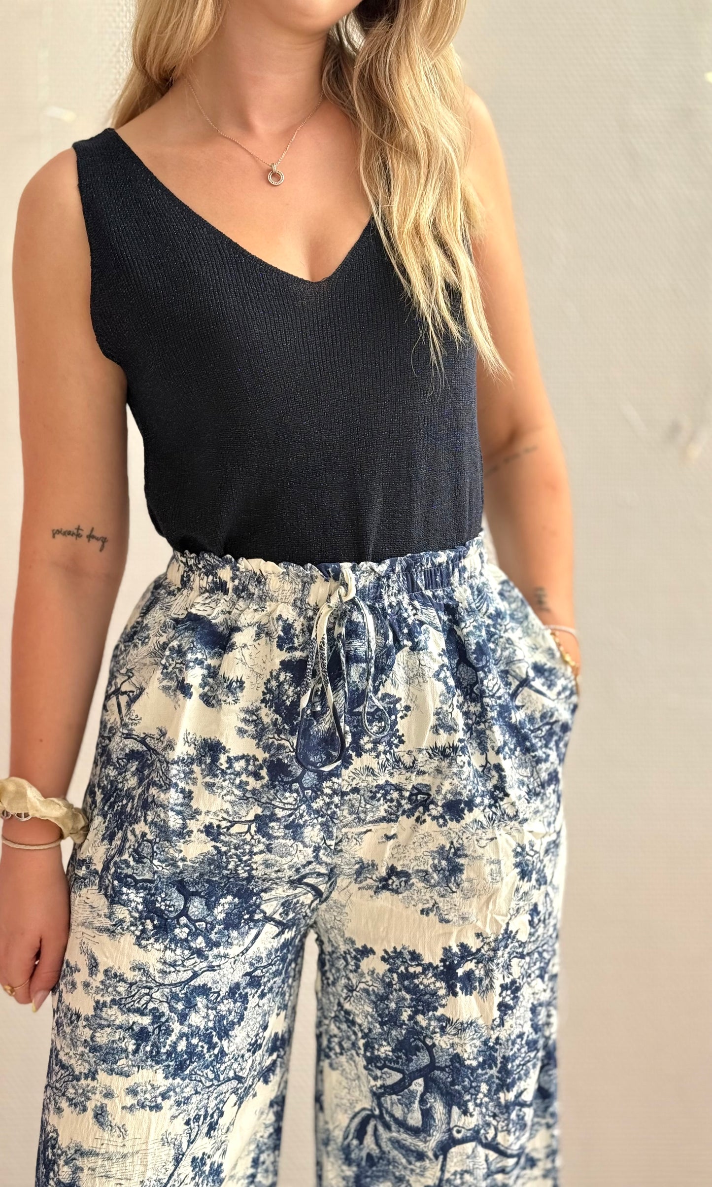 Pantalon bleu marine NAVY