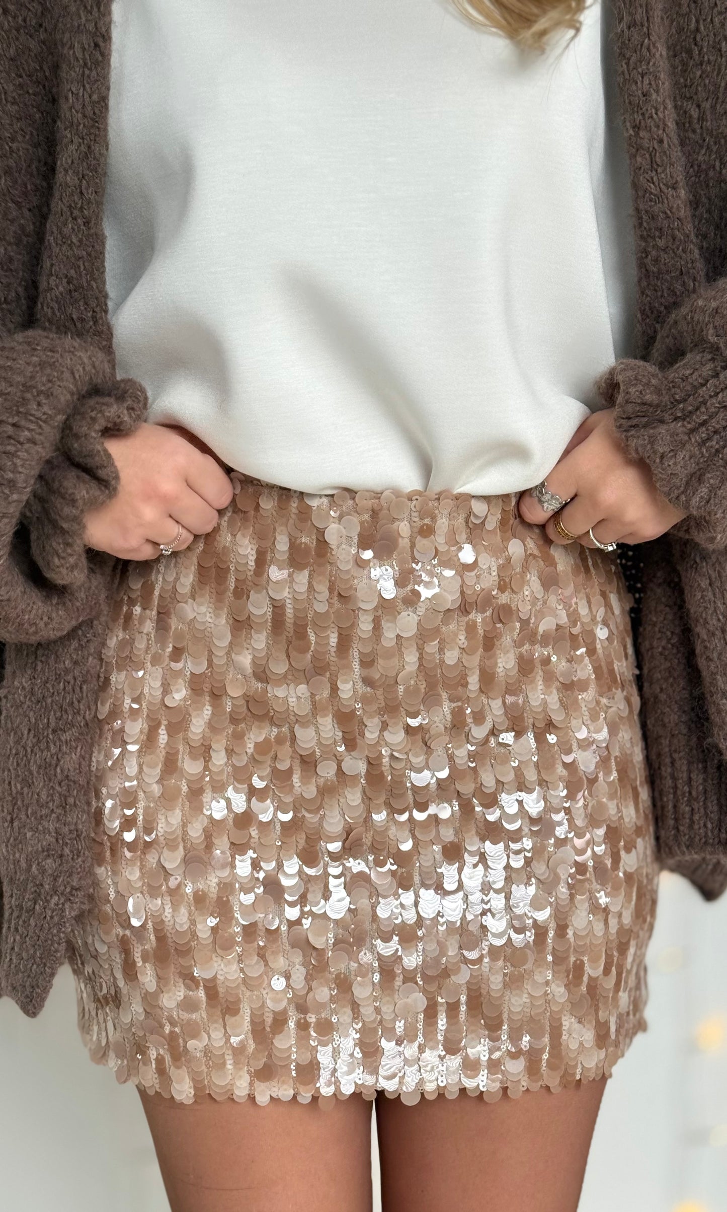Jupe short sequins PRALIN