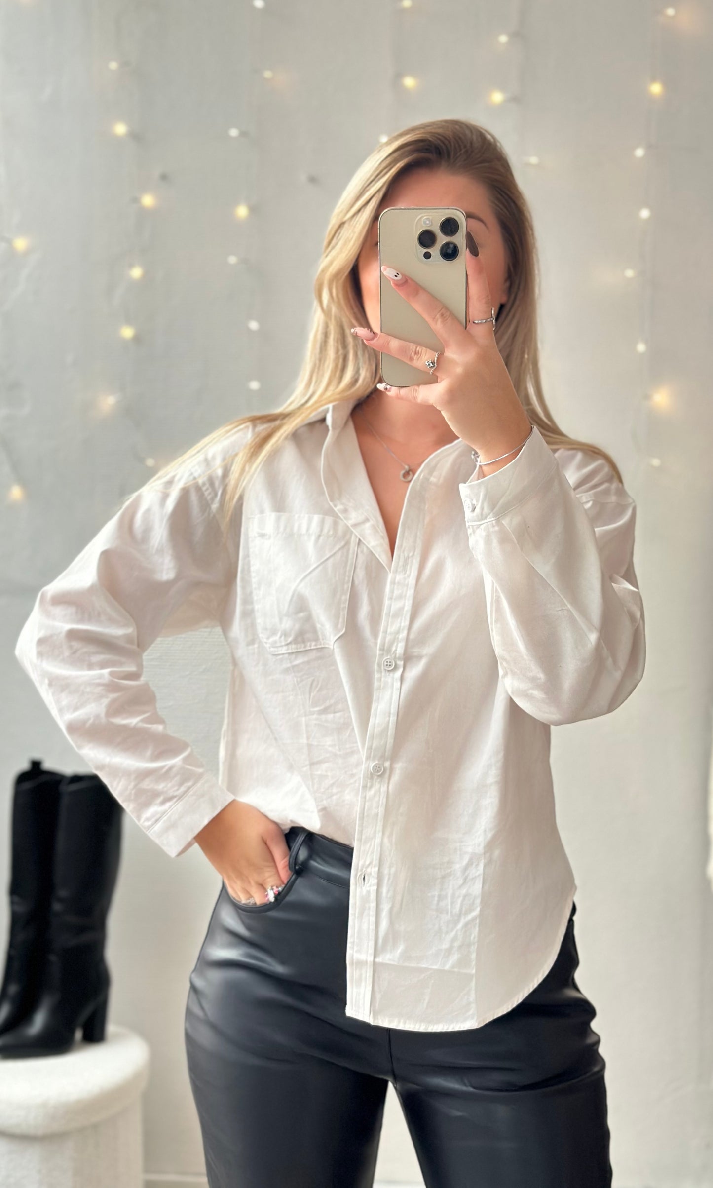 Chemise blanche boutonnée MIA