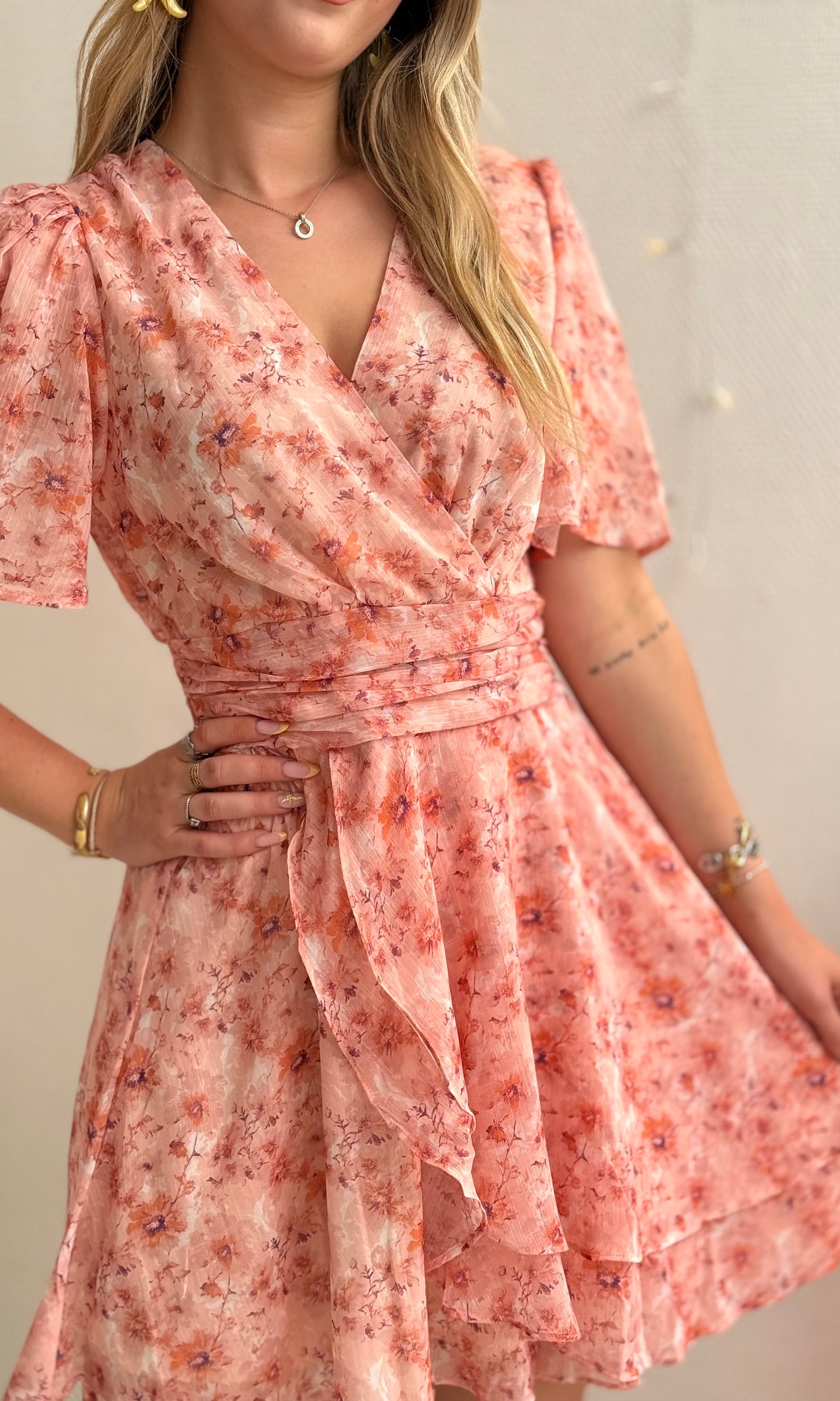 Robe courte fleurie JAPAN