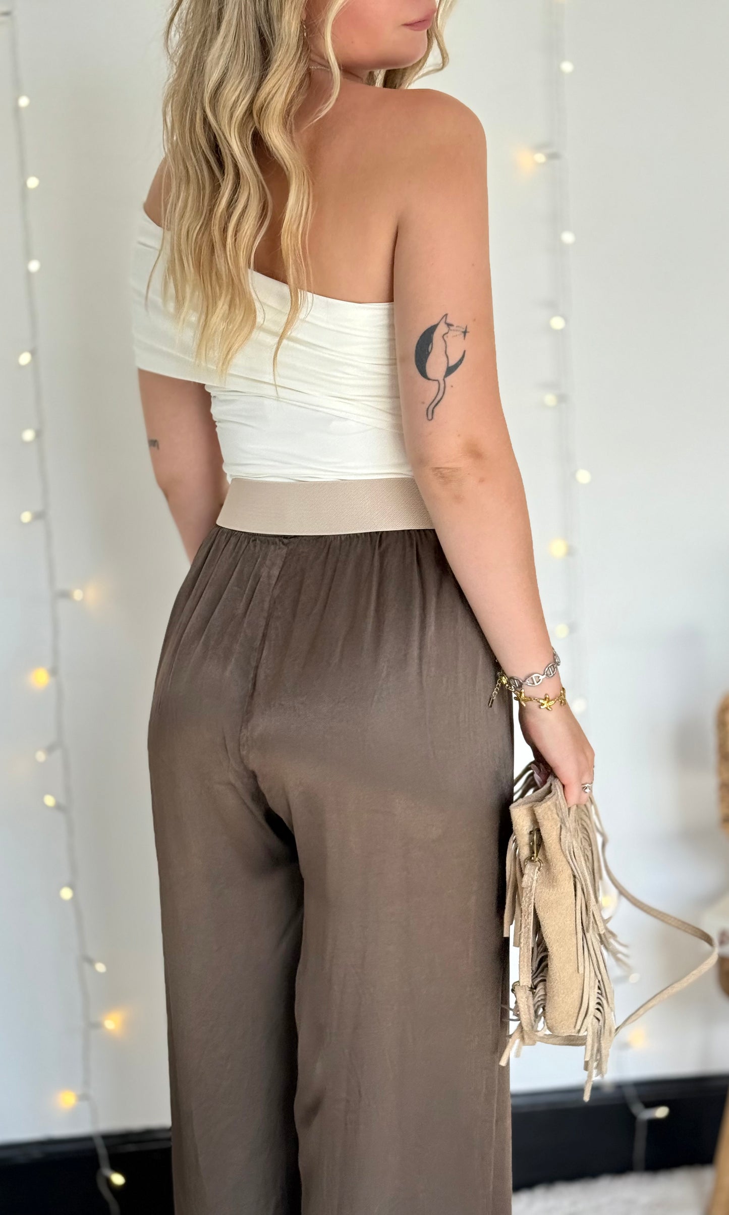 Pantalon satiné CONSTANCE 🇮🇹