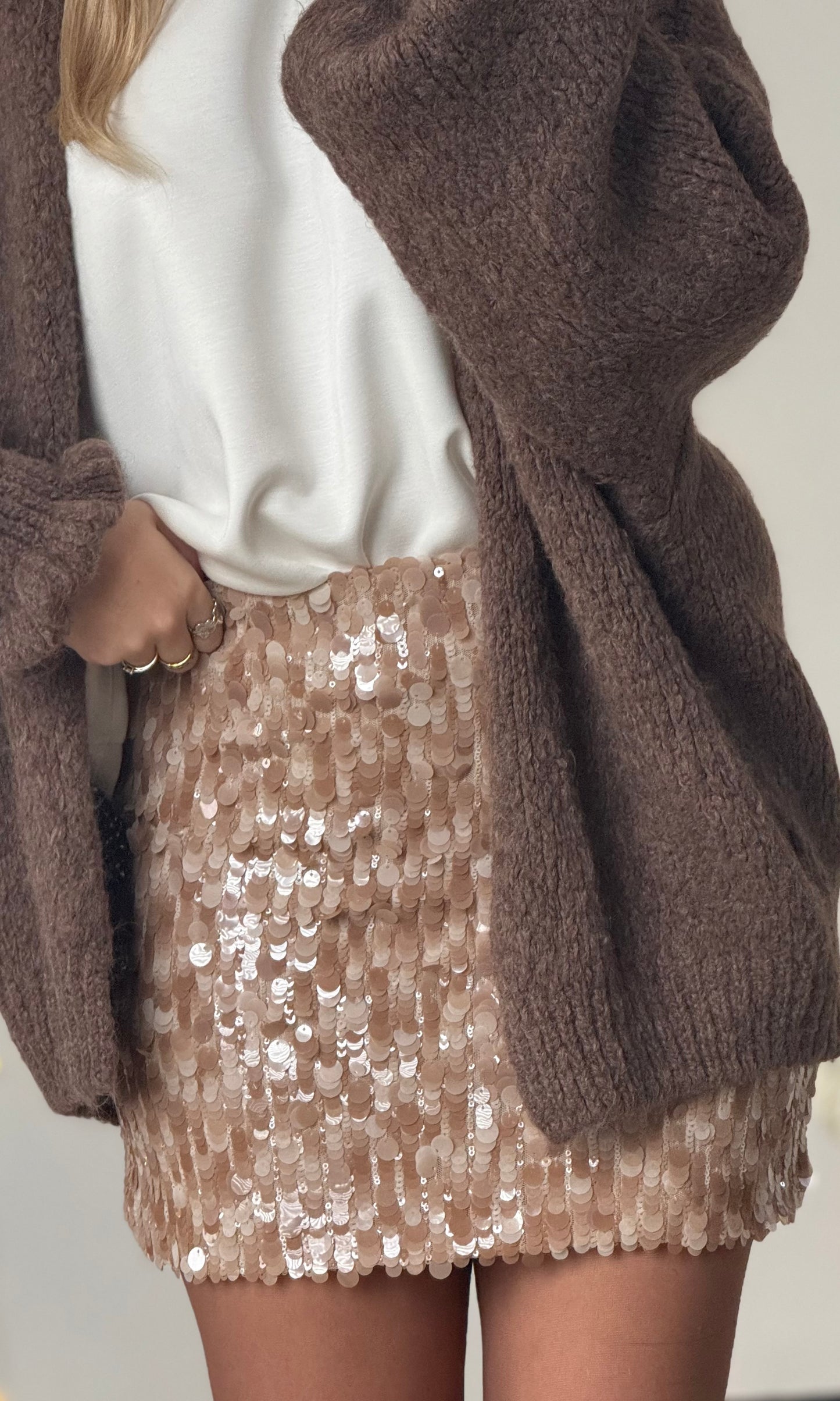 Jupe short sequins PRALIN