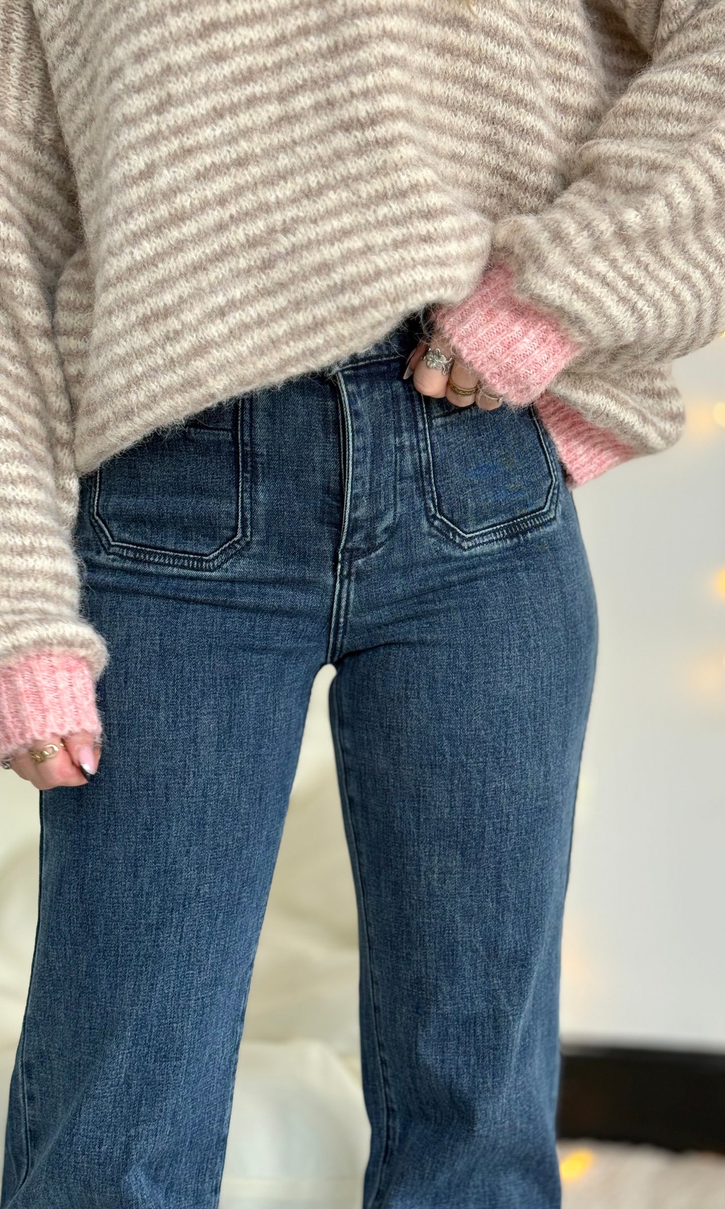 Jean coupe droite MARINE