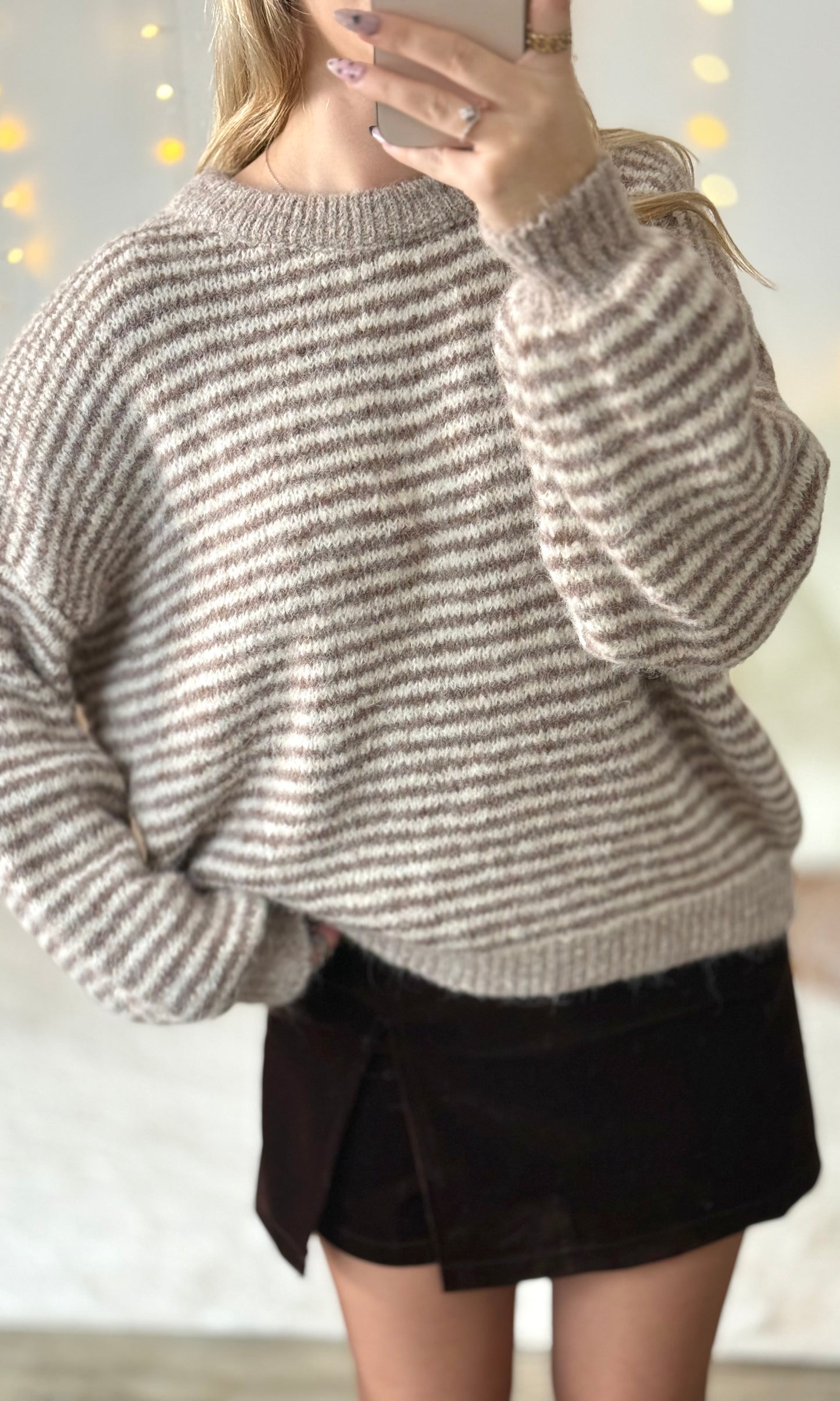 Pull rayé beige HELENA 🇮🇹