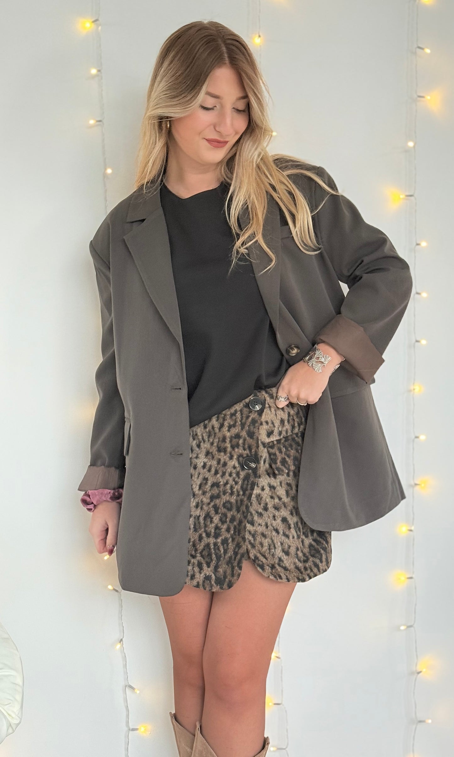 Blazer marron foncé MACCHIATO