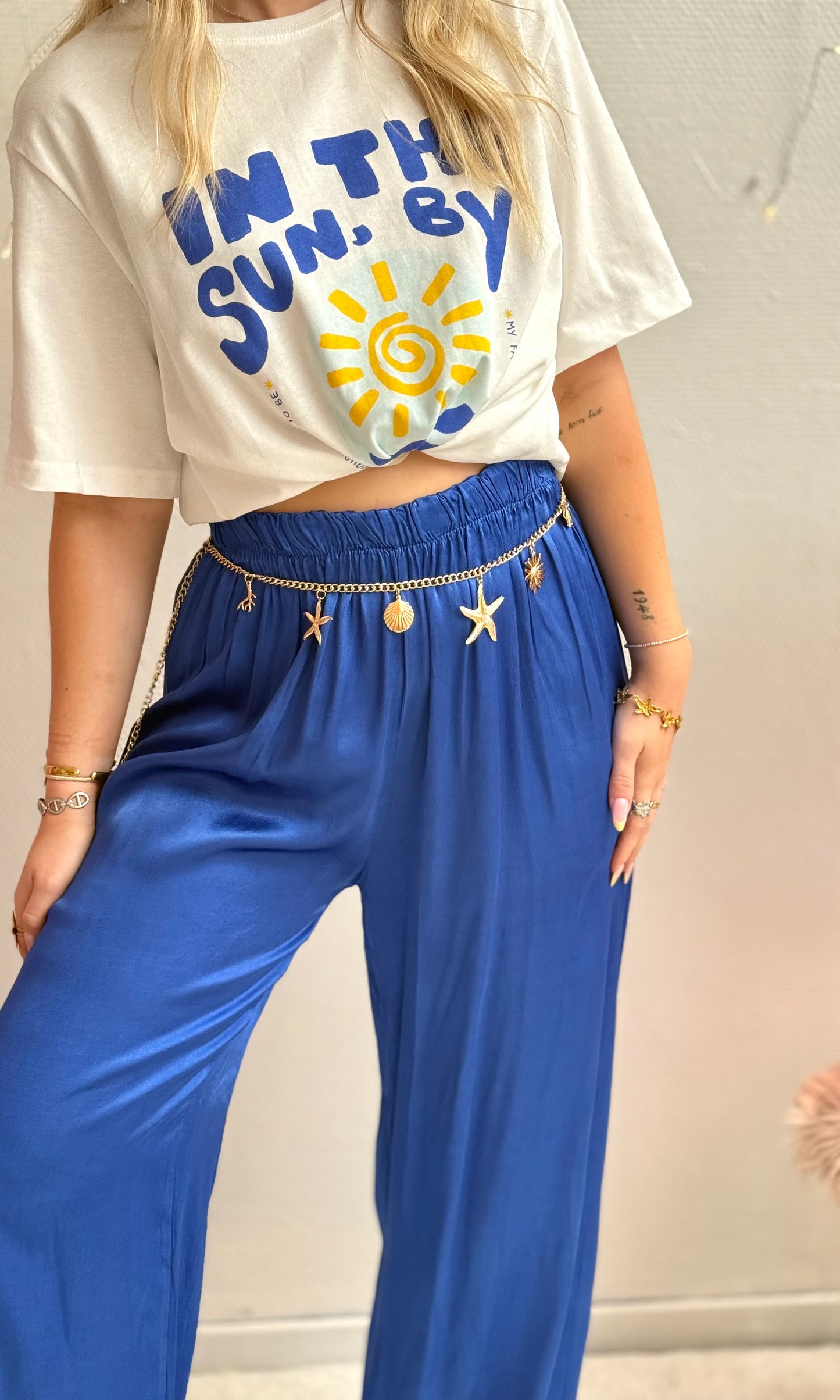 Pantalon satiné CONSTANCE 🇮🇹