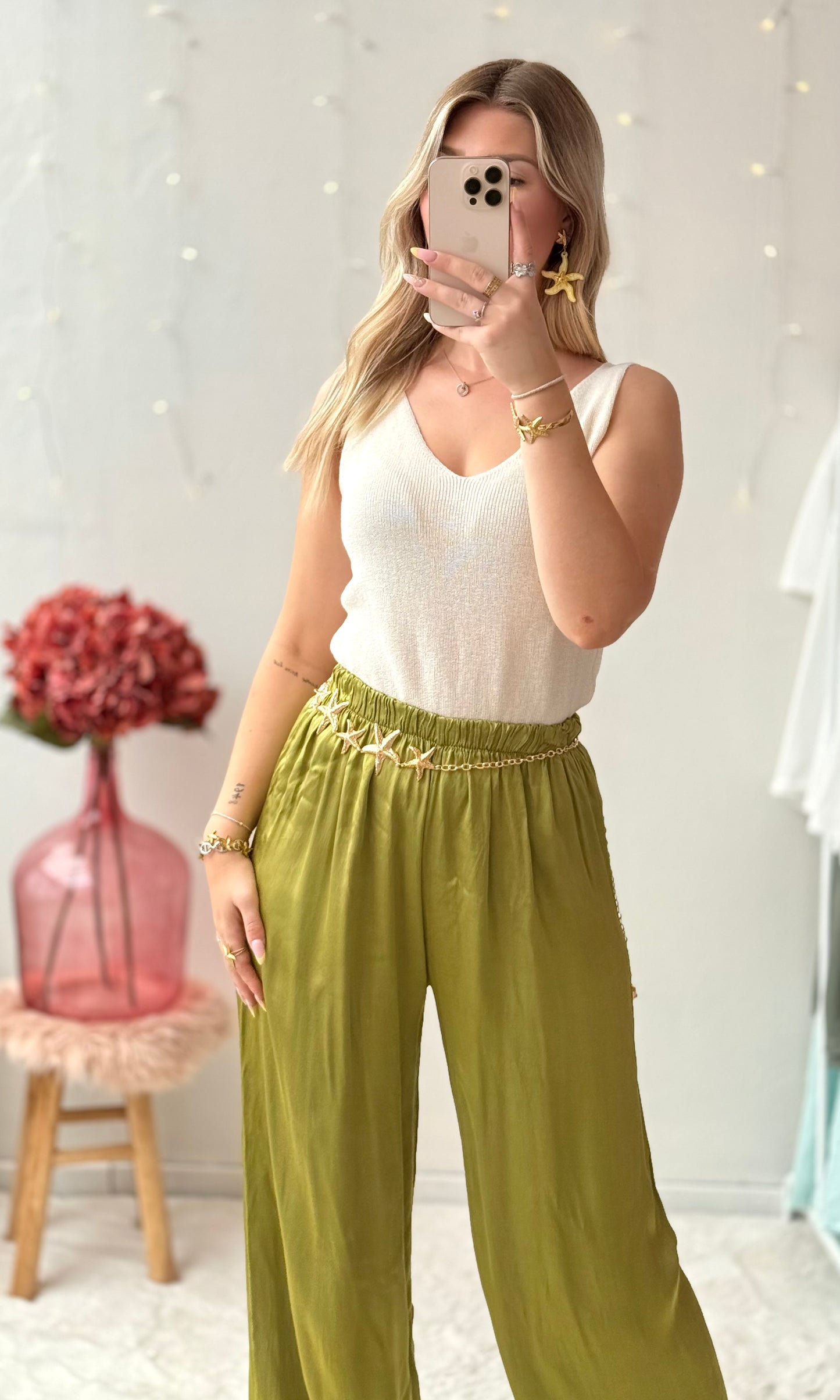 Pantalon satiné CONSTANCE 🇮🇹