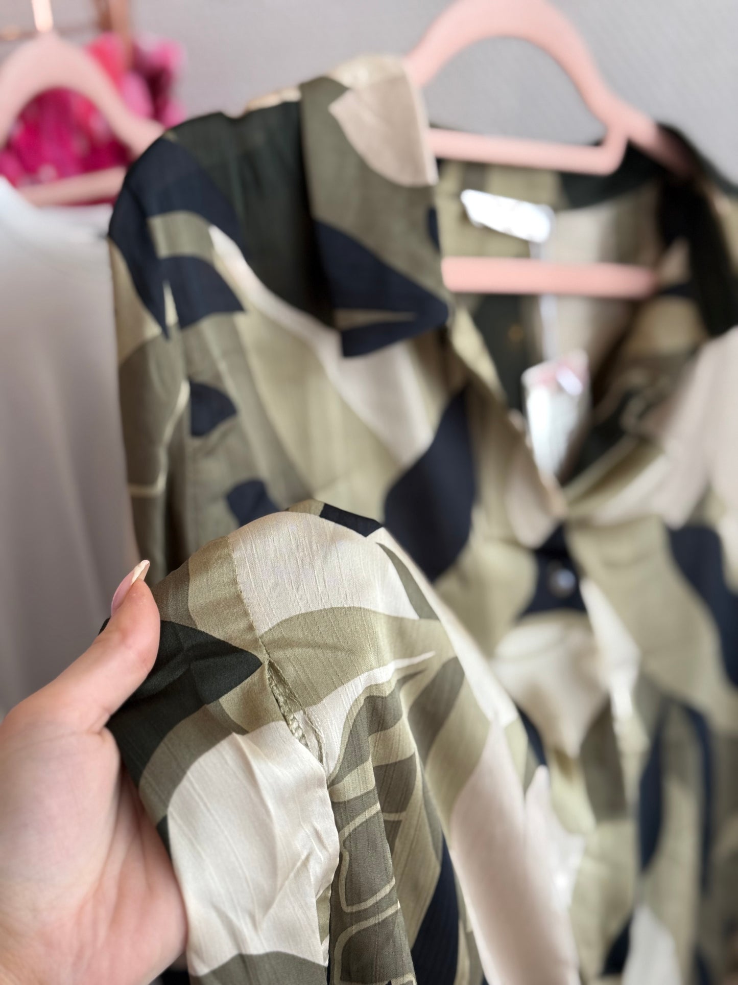 (CURVES) Chemisier kaki ELIZA