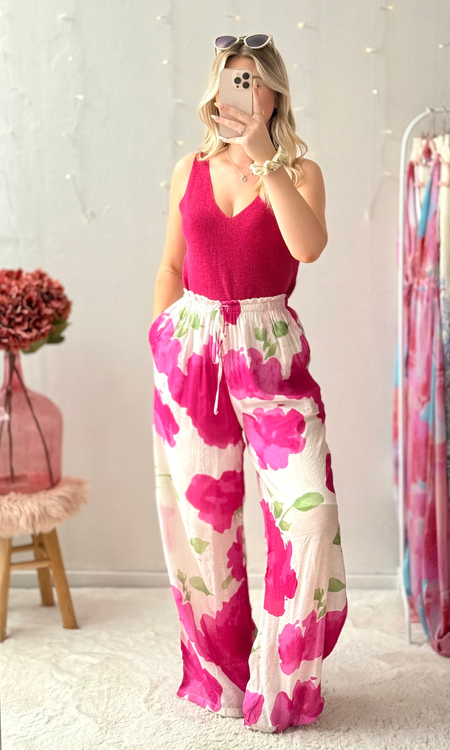 Pantalon rose PÉTUNIA