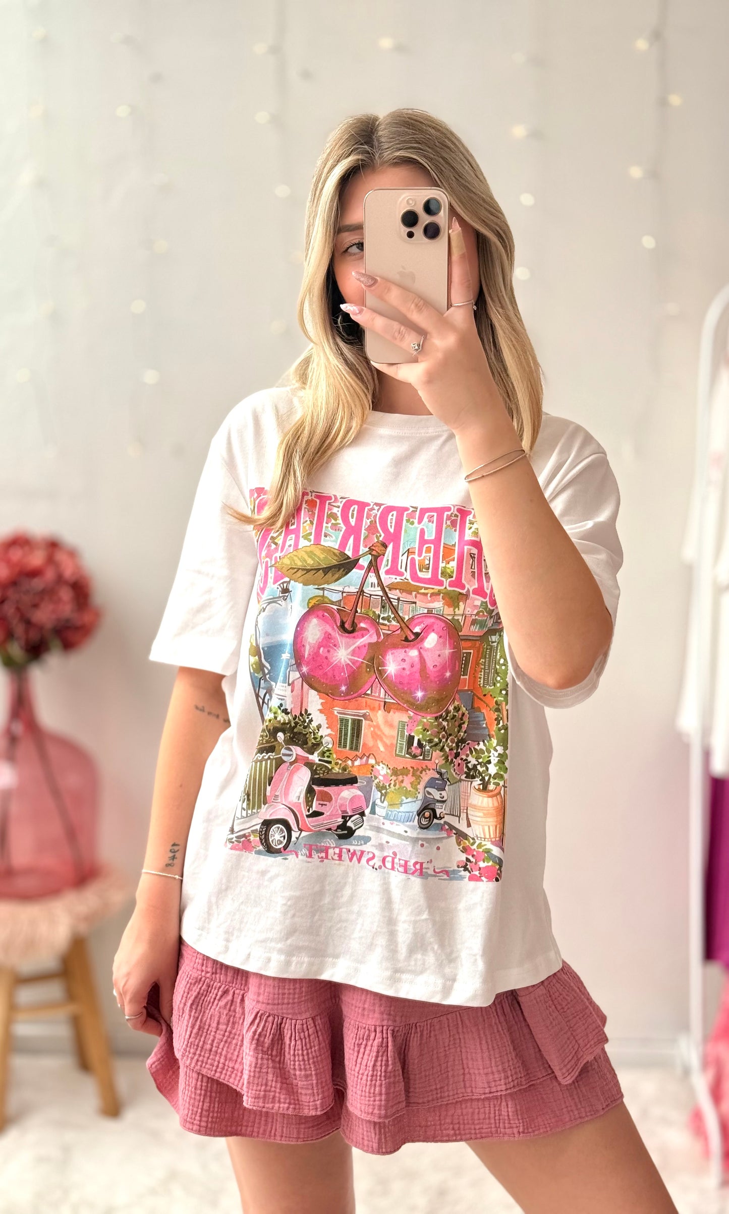 Tshirt blanc CHERRIES 🇮🇹