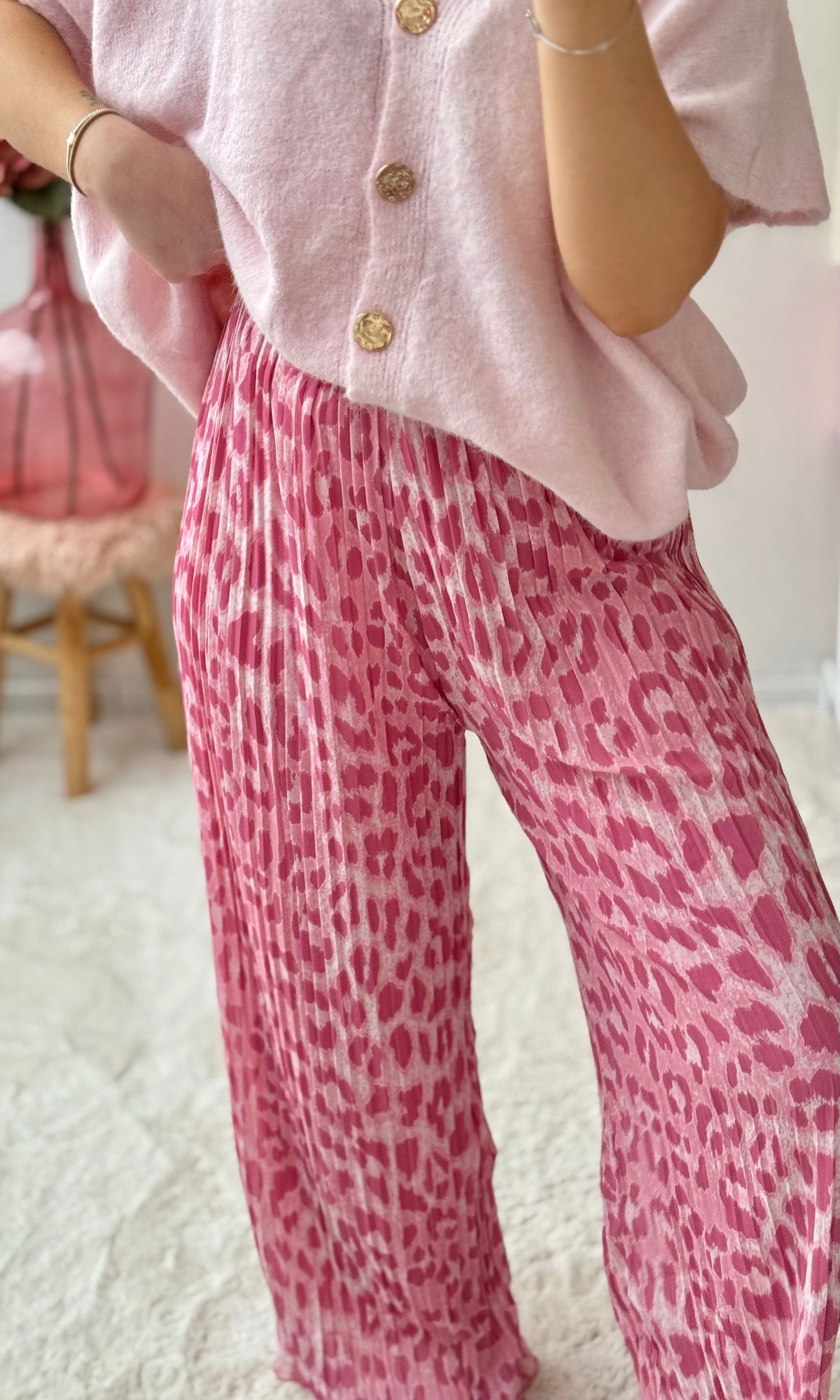 Pantalon plissé léopard CANDICE 🇮🇹