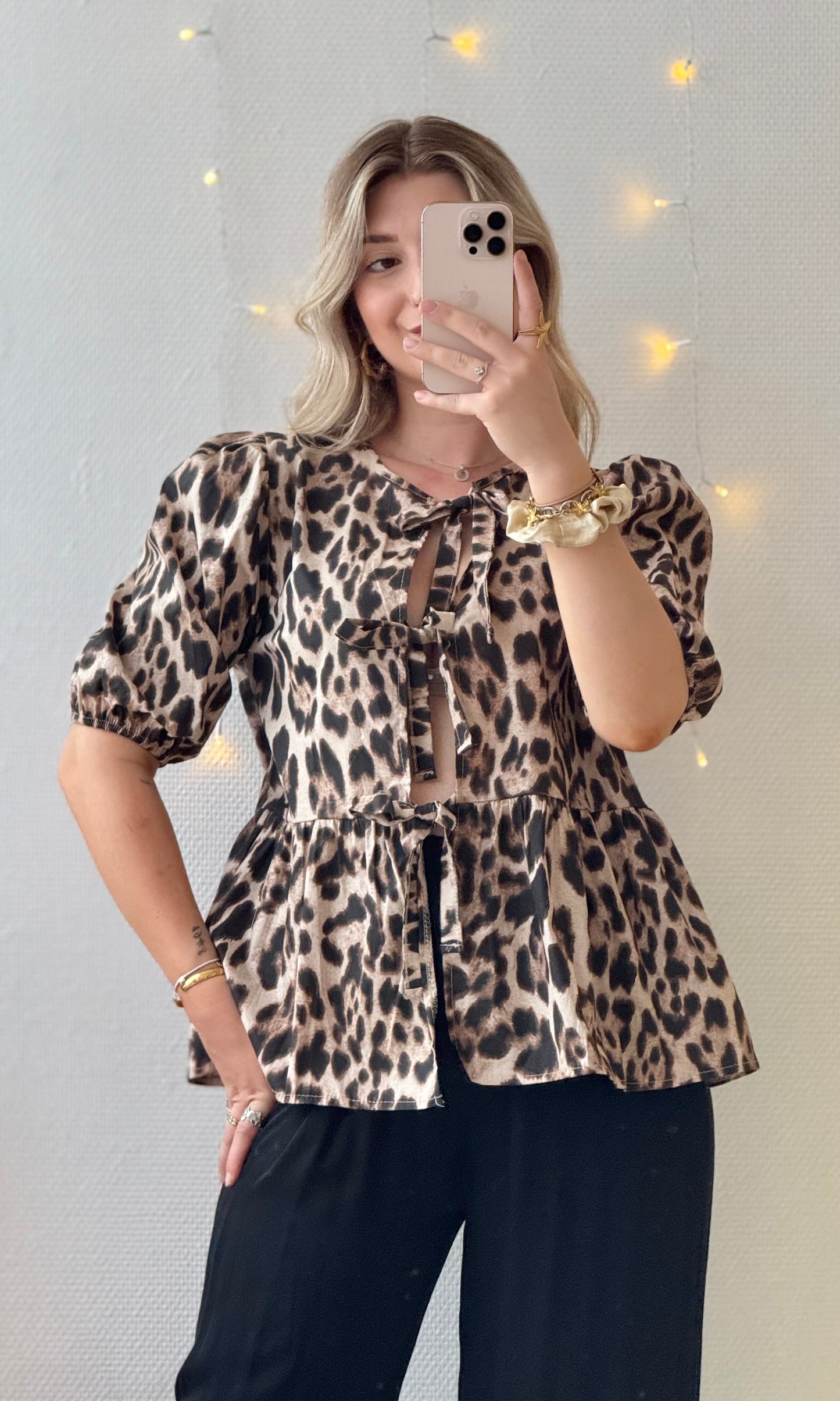 Blouse noeuds leopard ANITA 🇮🇹