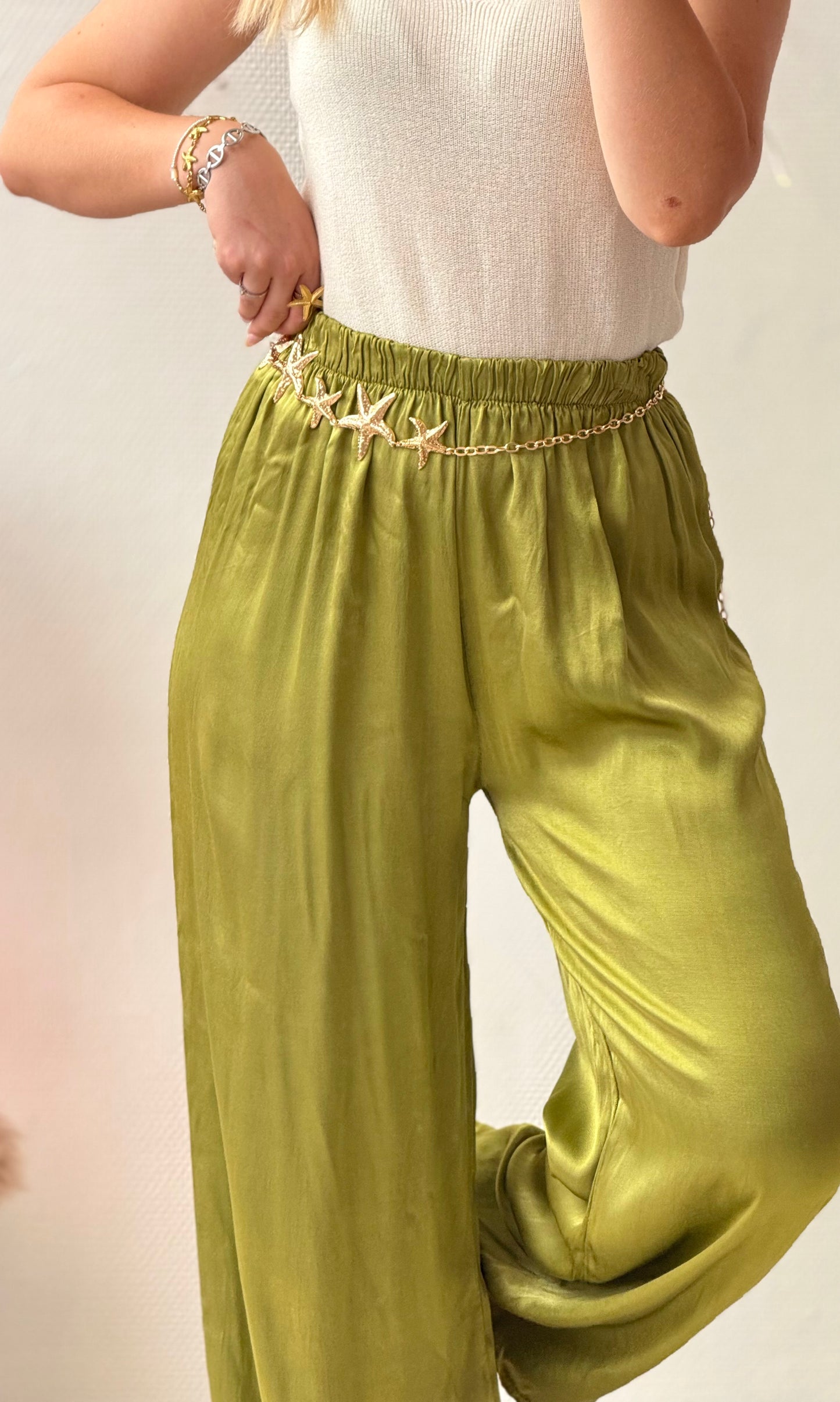 Pantalon satiné CONSTANCE 🇮🇹