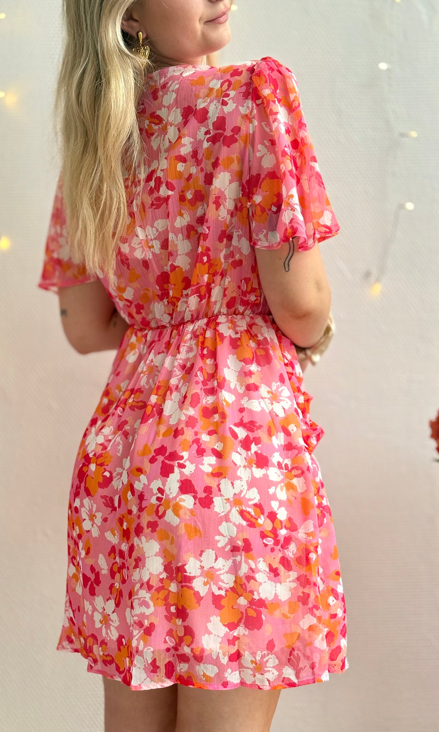 Robe courte fleurie POMELO