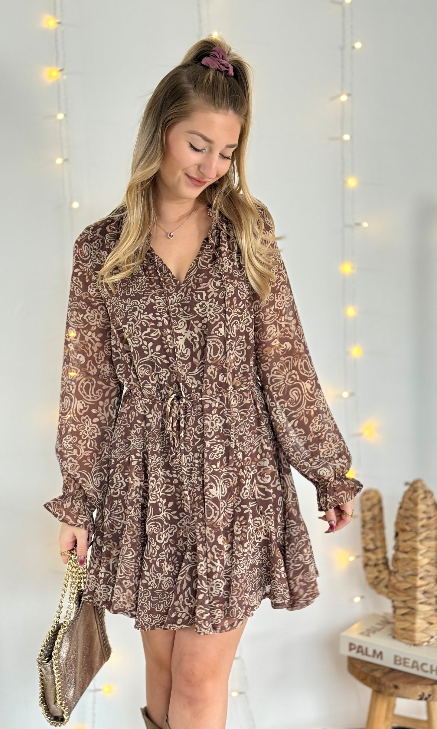 Robe marron JACKIE