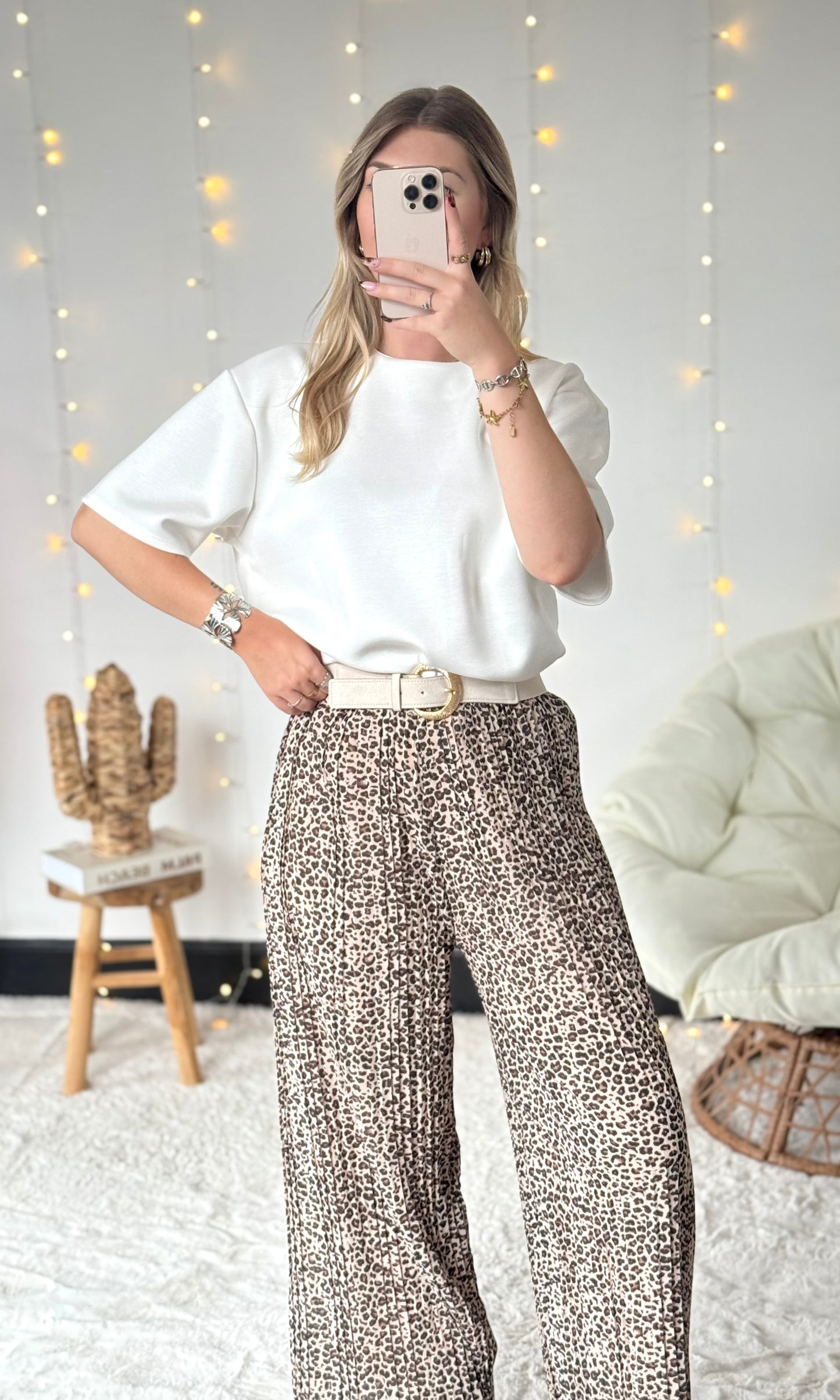 Pantalon plissé LATTE (34-48) 🇮🇹