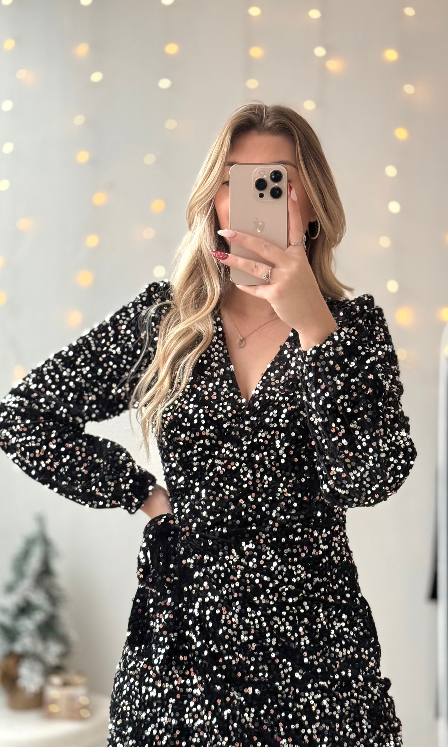 Robe noire et argentée PARTY