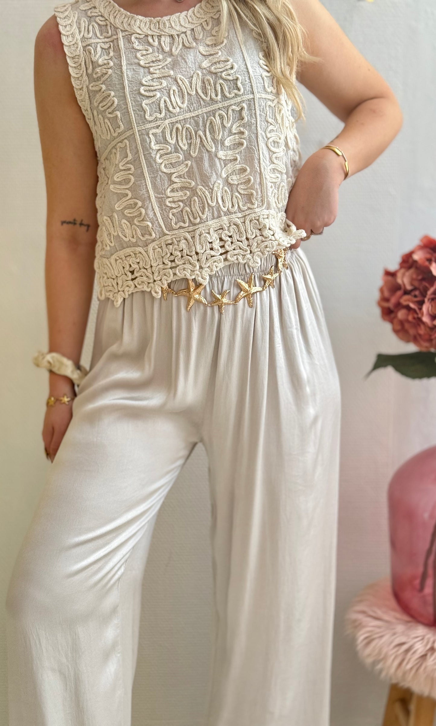 Pantalon satiné CONSTANCE 🇮🇹