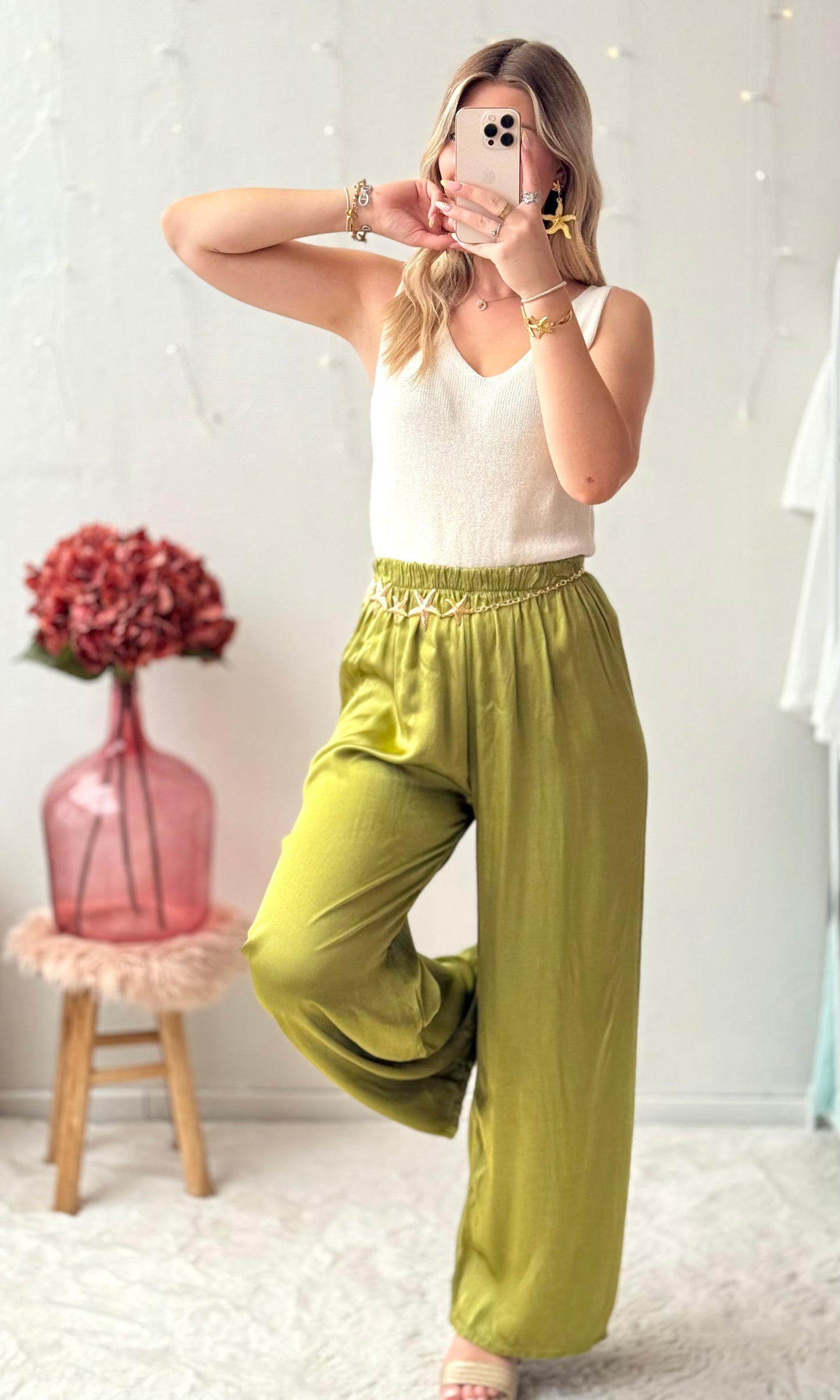 Pantalon satiné CONSTANCE 🇮🇹