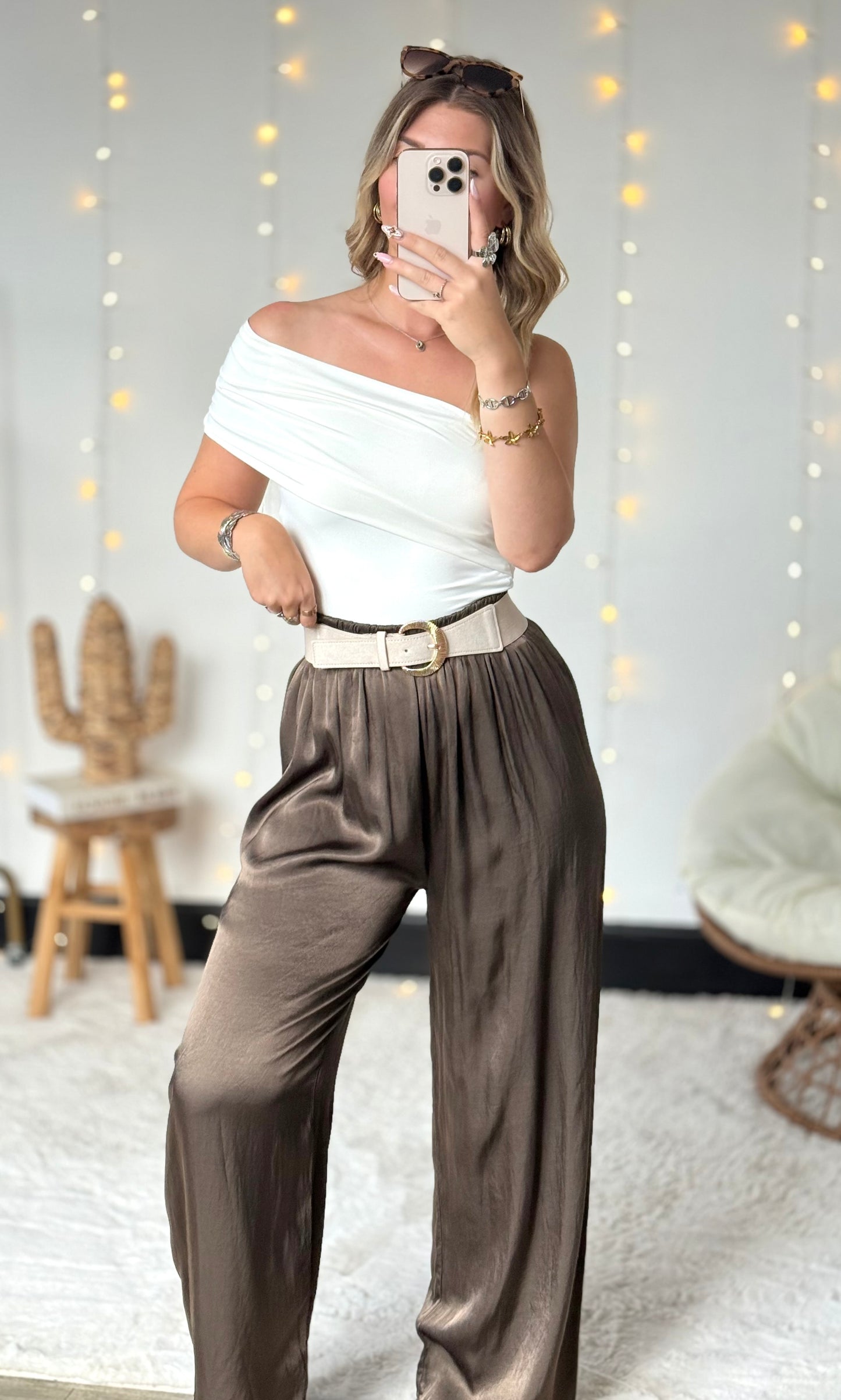 Pantalon satiné CONSTANCE 🇮🇹