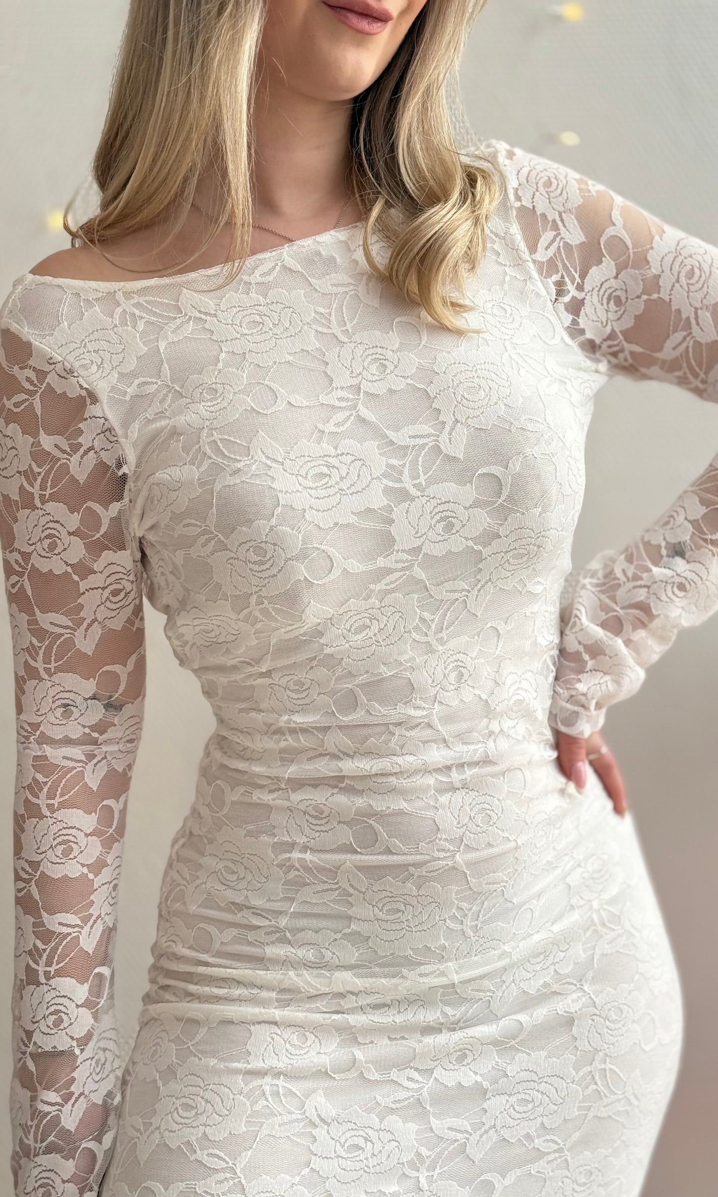 Robe en dentelle blanche ELVIRA 🇮🇹