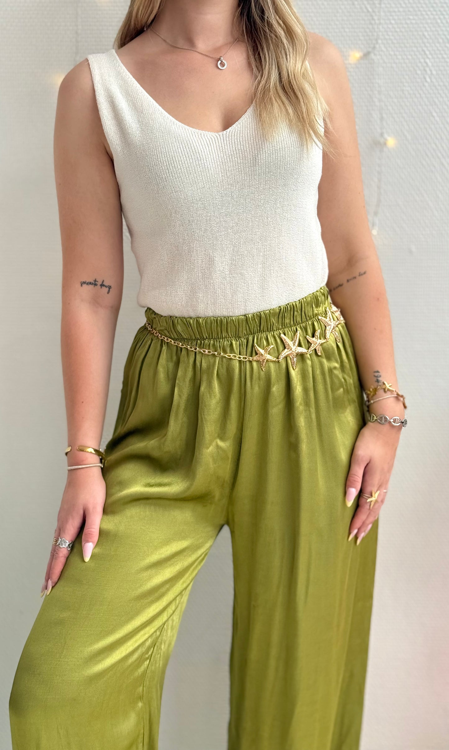 Pantalon satiné CONSTANCE 🇮🇹