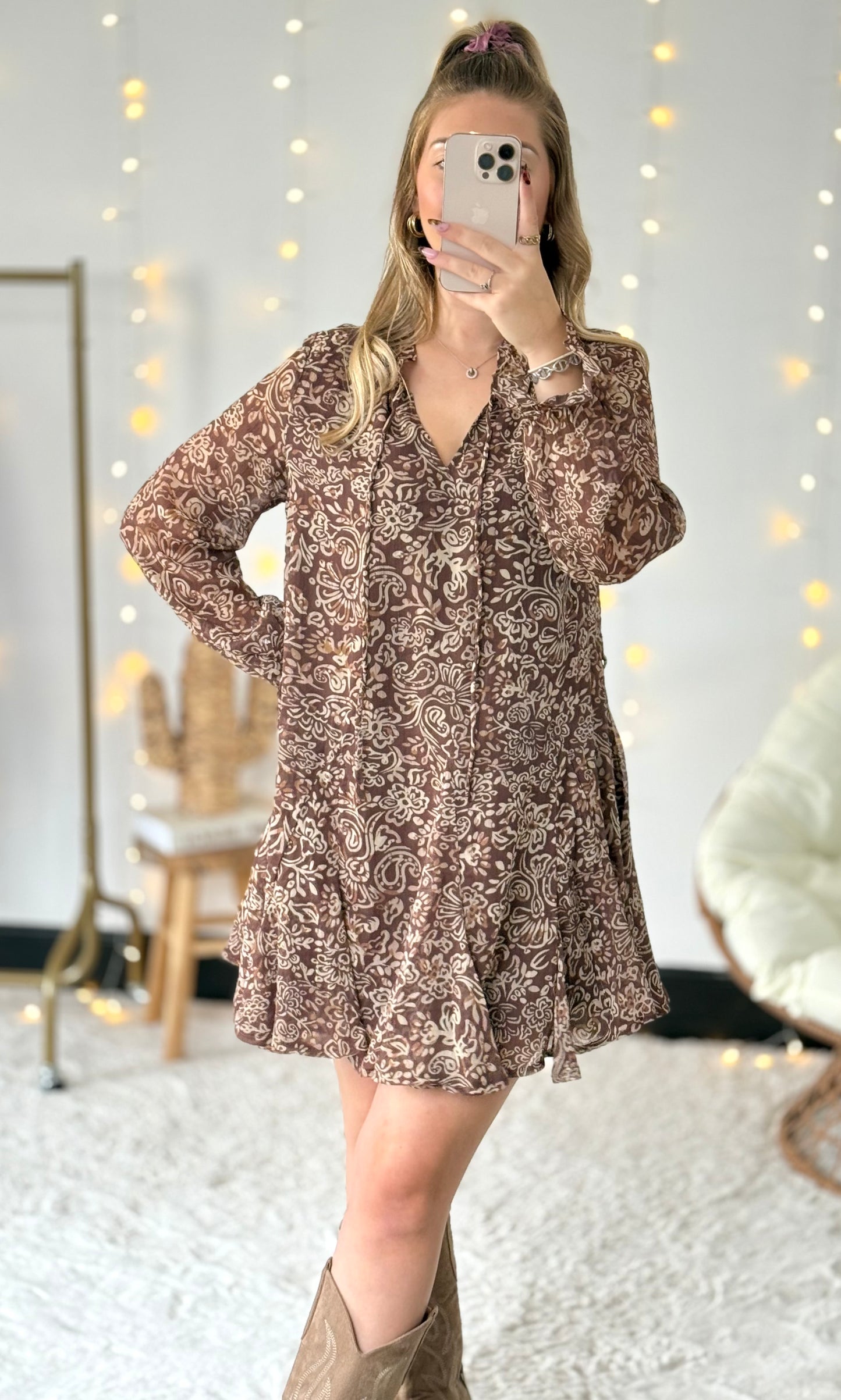 Robe marron JACKIE