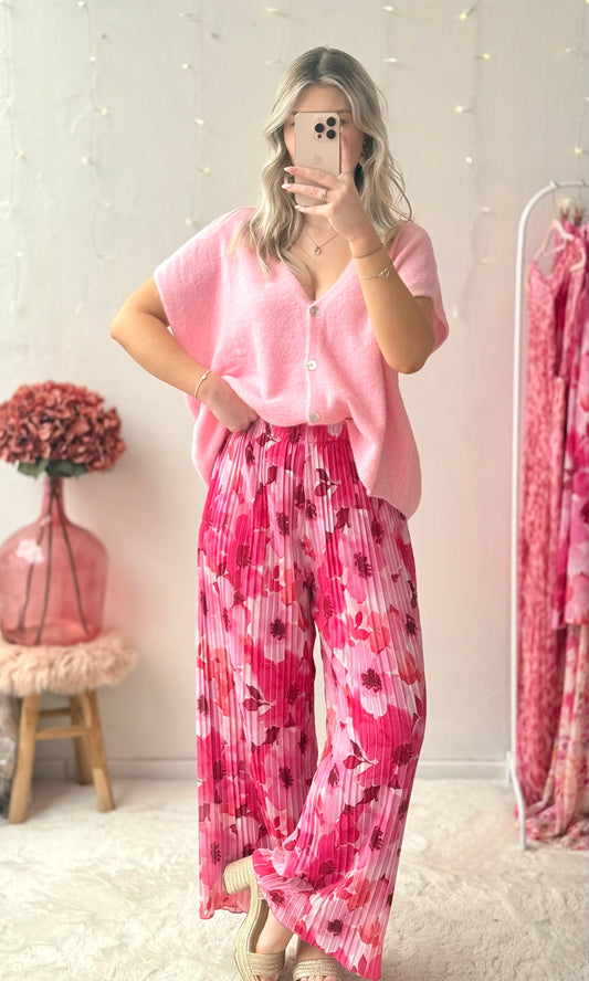 Pantalon plissé fleuri LYS 🇮🇹