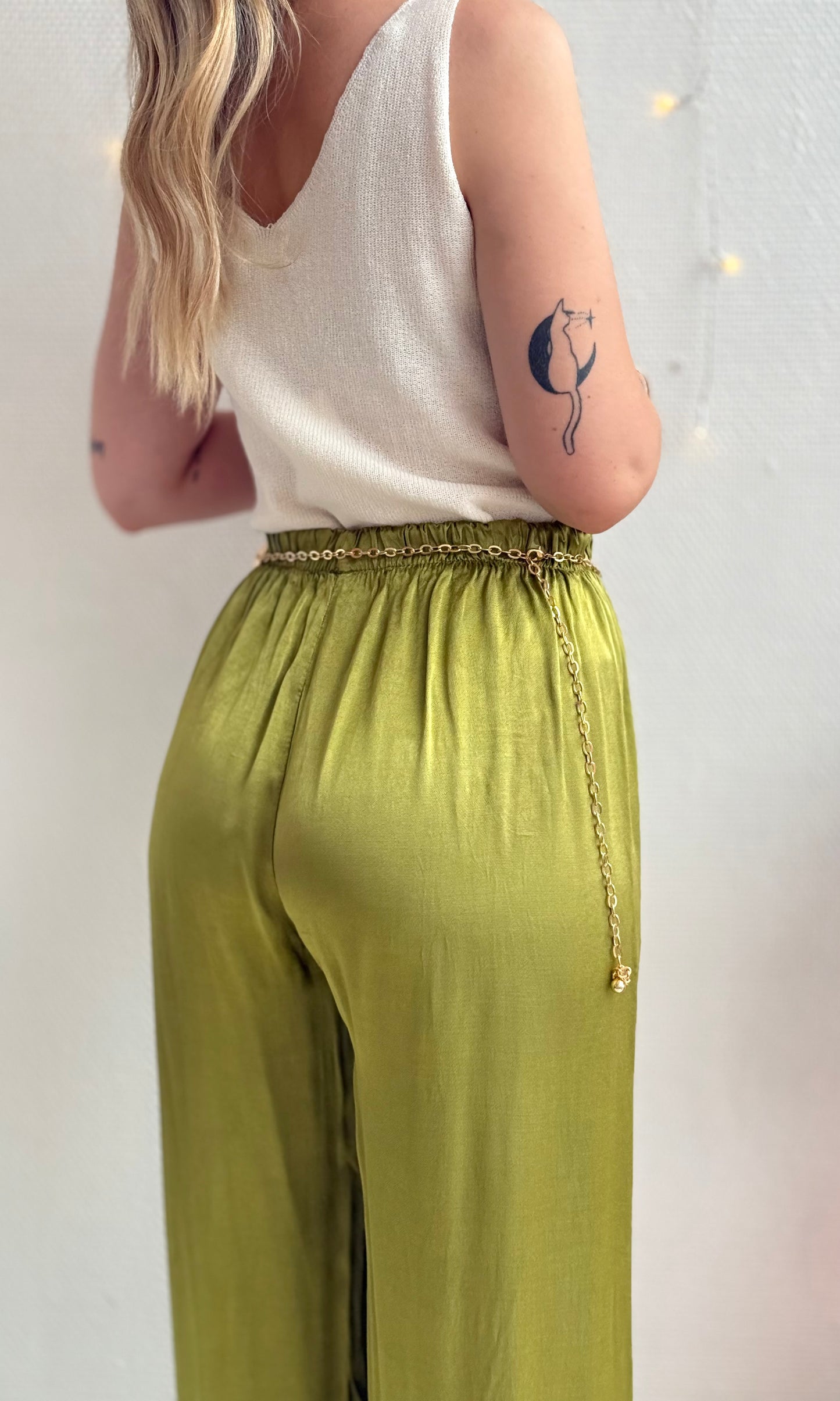 Pantalon satiné CONSTANCE 🇮🇹