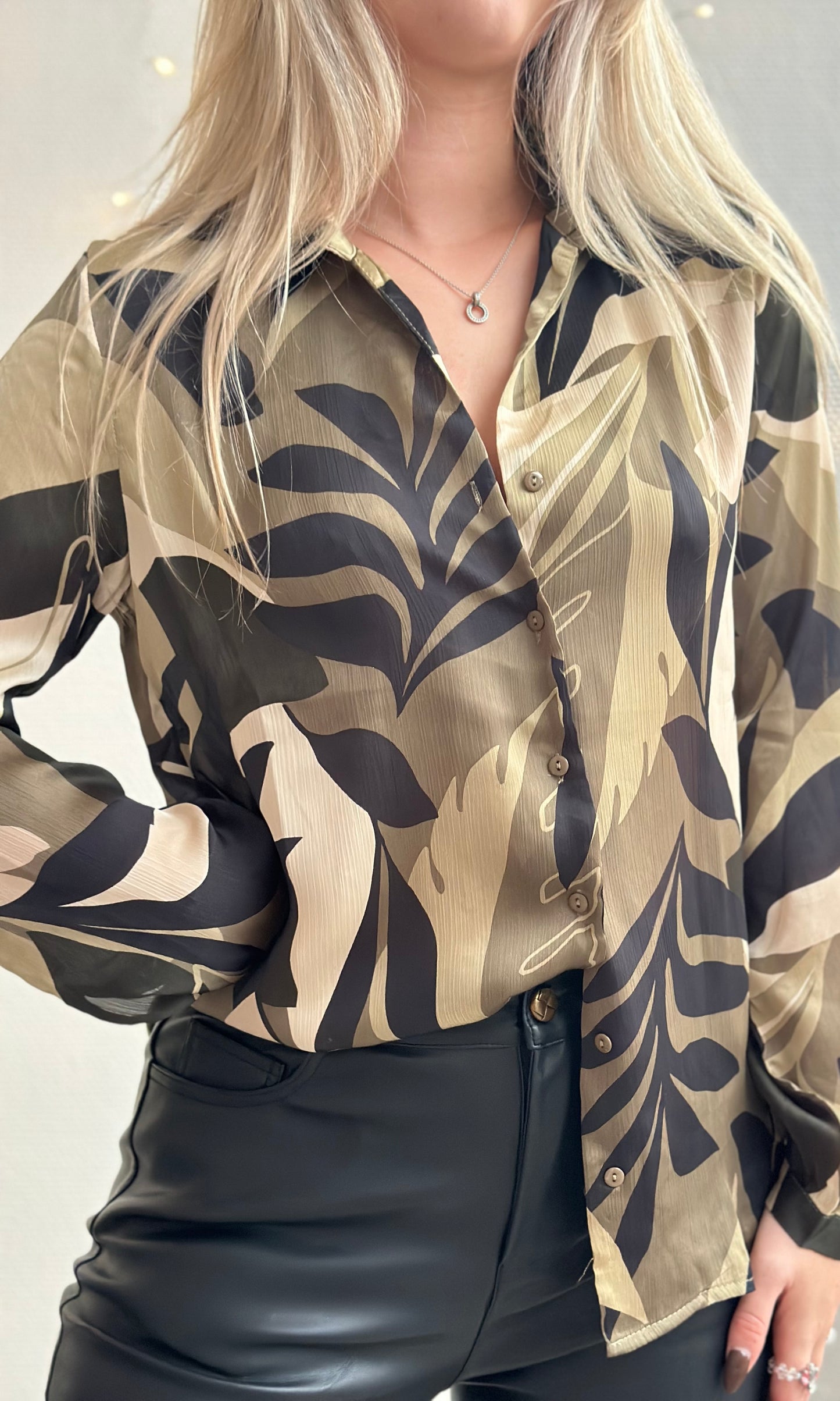 (CURVES) Chemisier kaki ELIZA