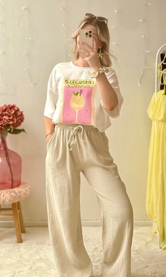 Pantalon gaze de coton MARY 🇮🇹