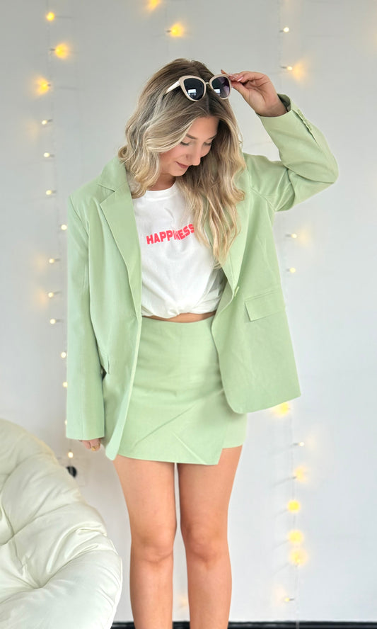 Ensemble blazer - jupe short LITCHI