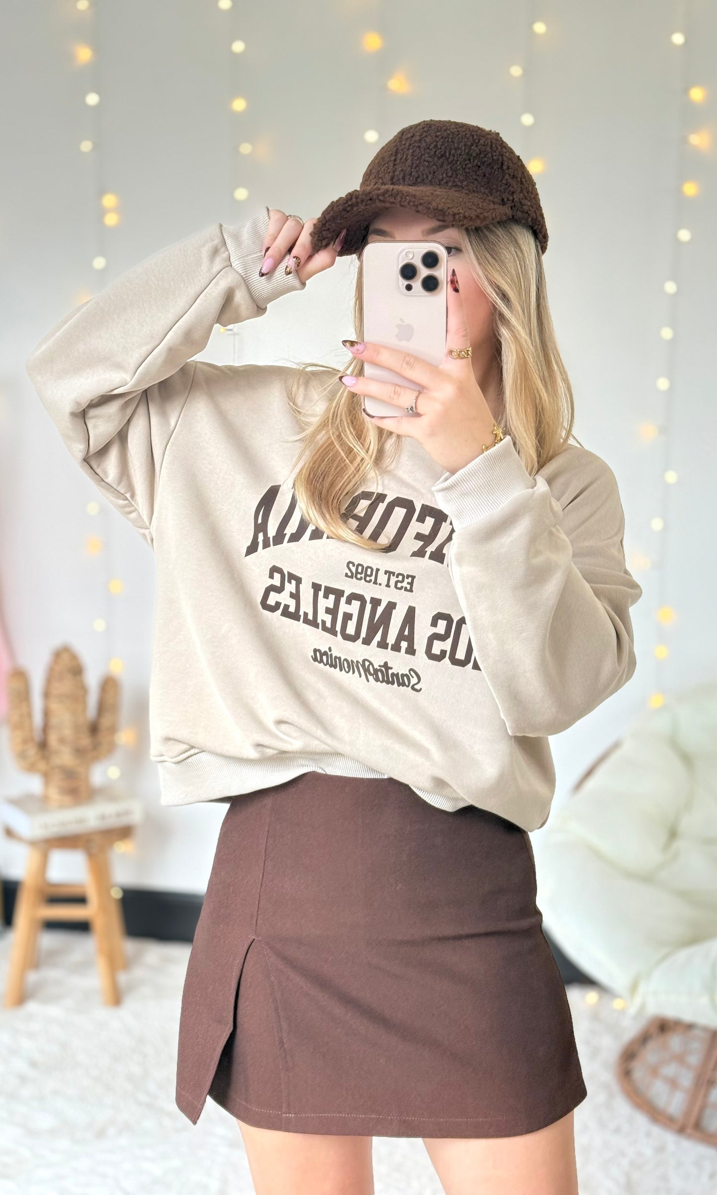 Sweat beige CALIFORNIA