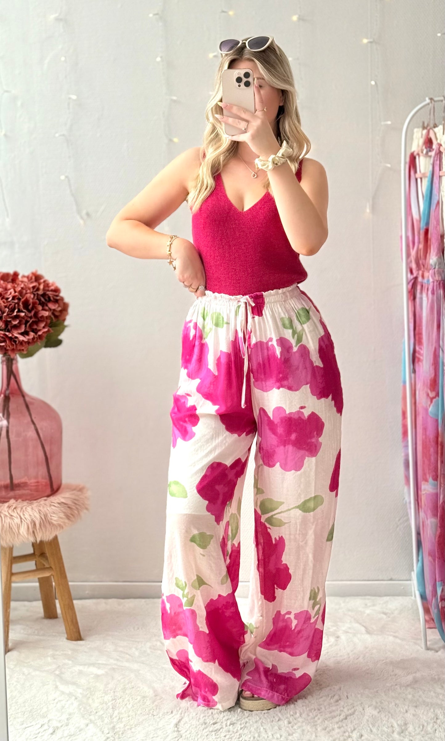 Pantalon rose PÉTUNIA