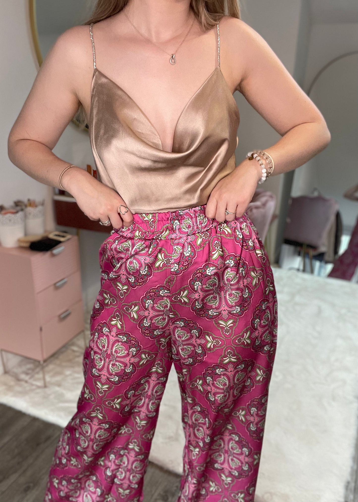 Top en satin FIDJI