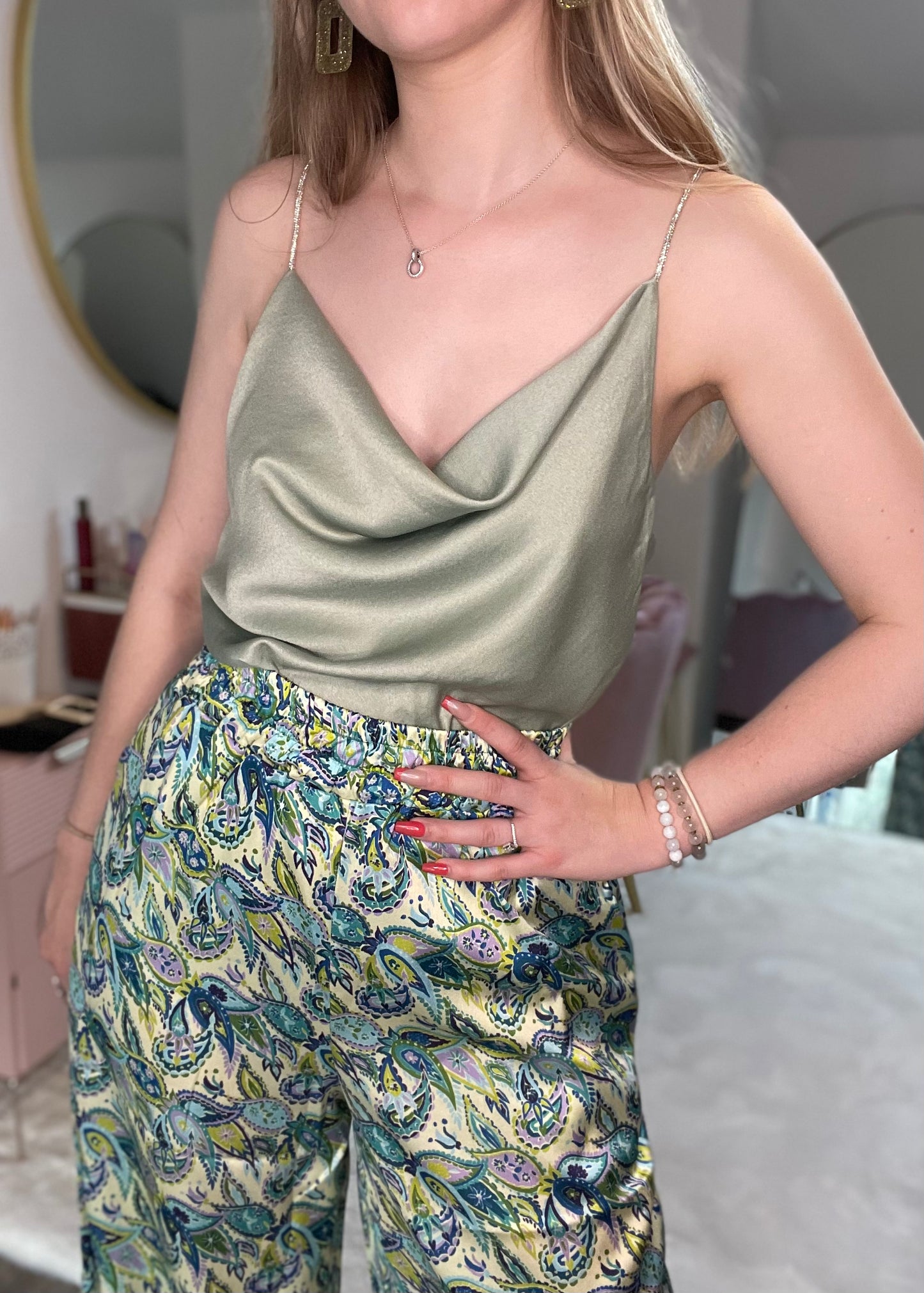 Top en satin FIDJI