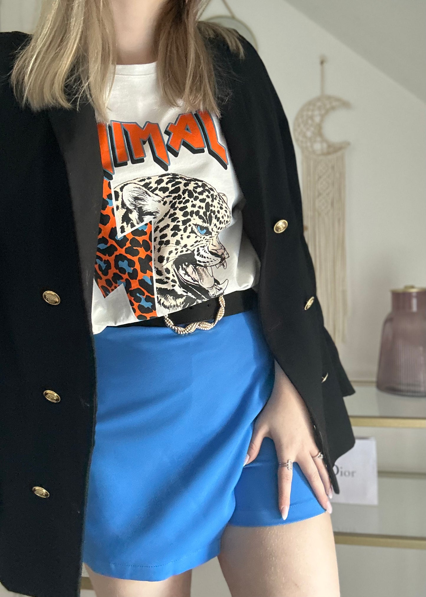 Jupe short NINA bleue