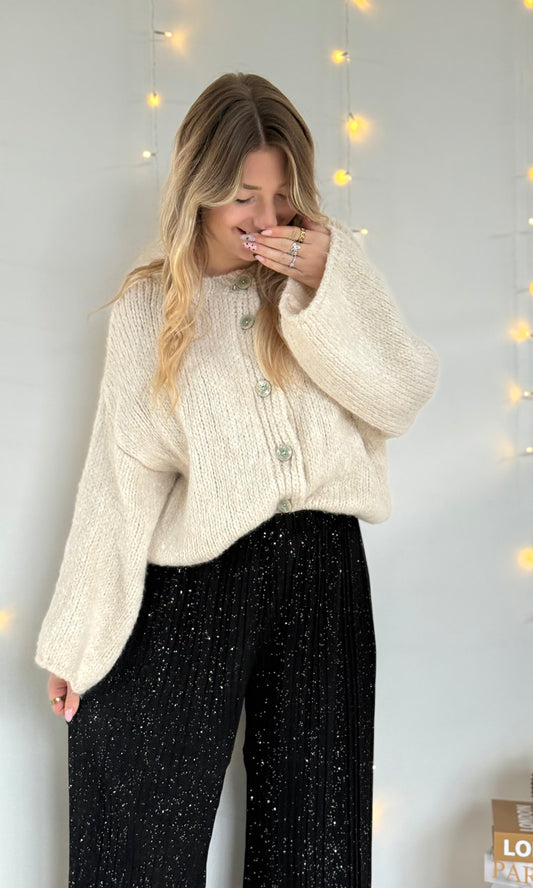 Pantalon plissé brillant PERRIE (34-48) 🇮🇹 - expédition vers le 22 octobre