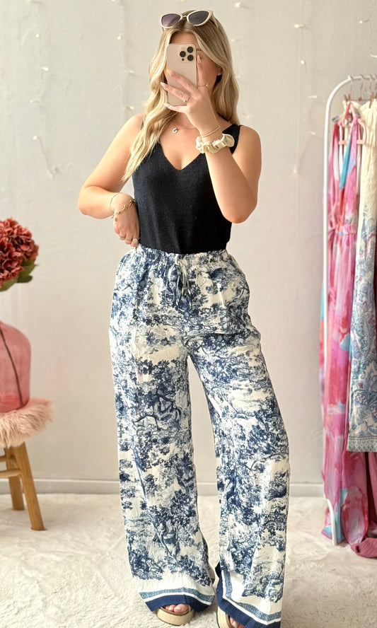 Pantalon bleu marine NAVY