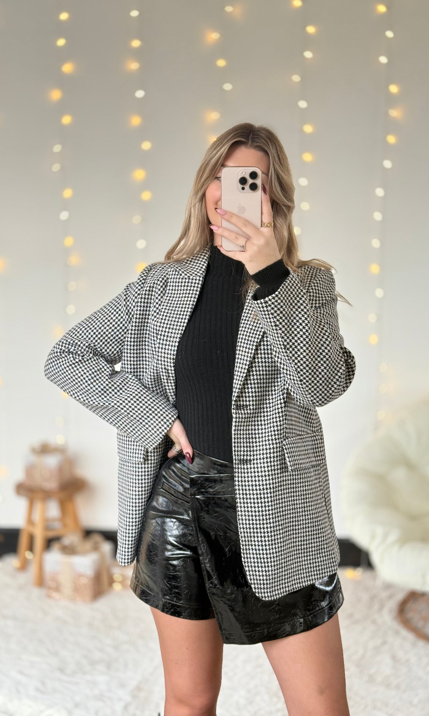 Blazer pied de poule ELSA