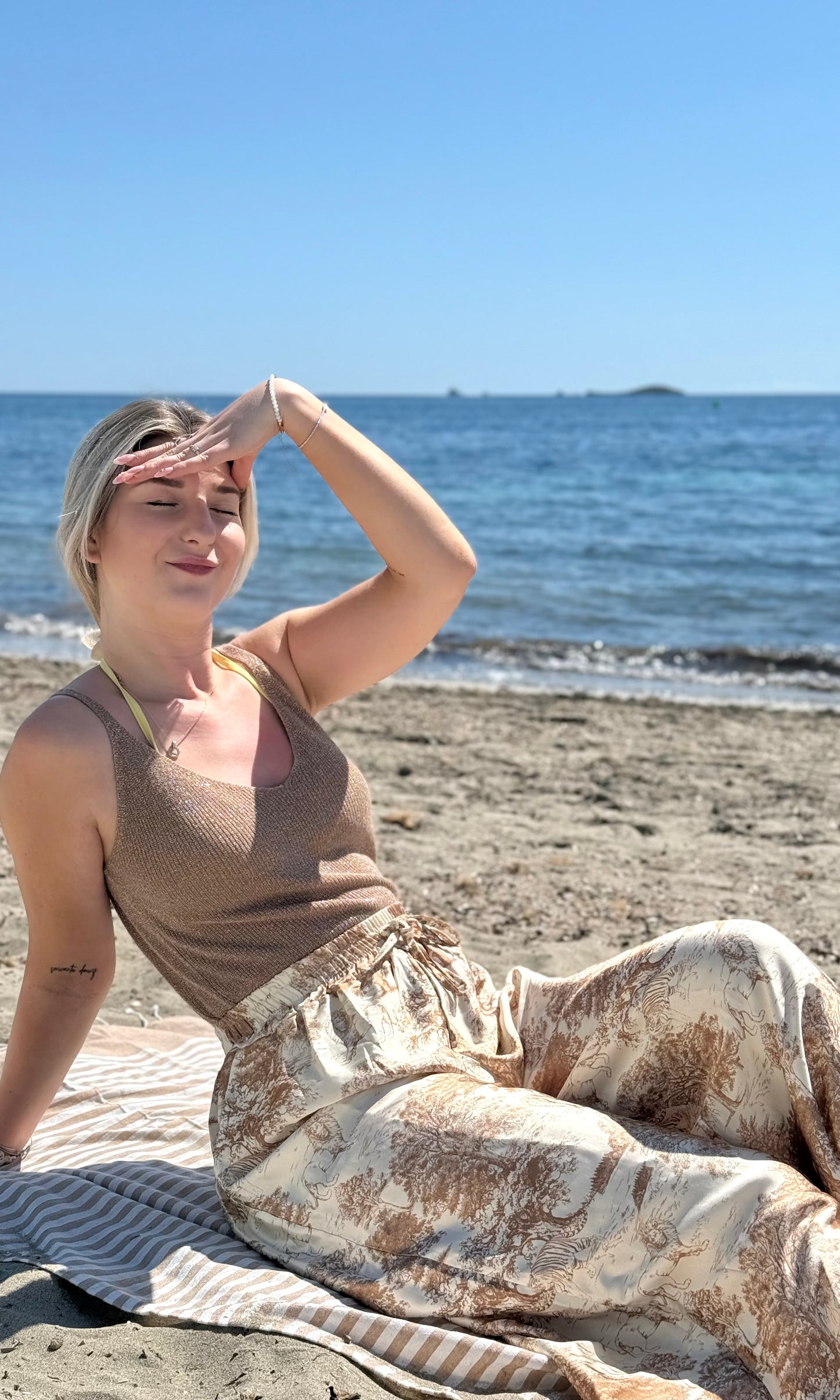 Pantalon en satin SAFARI 🇮🇹