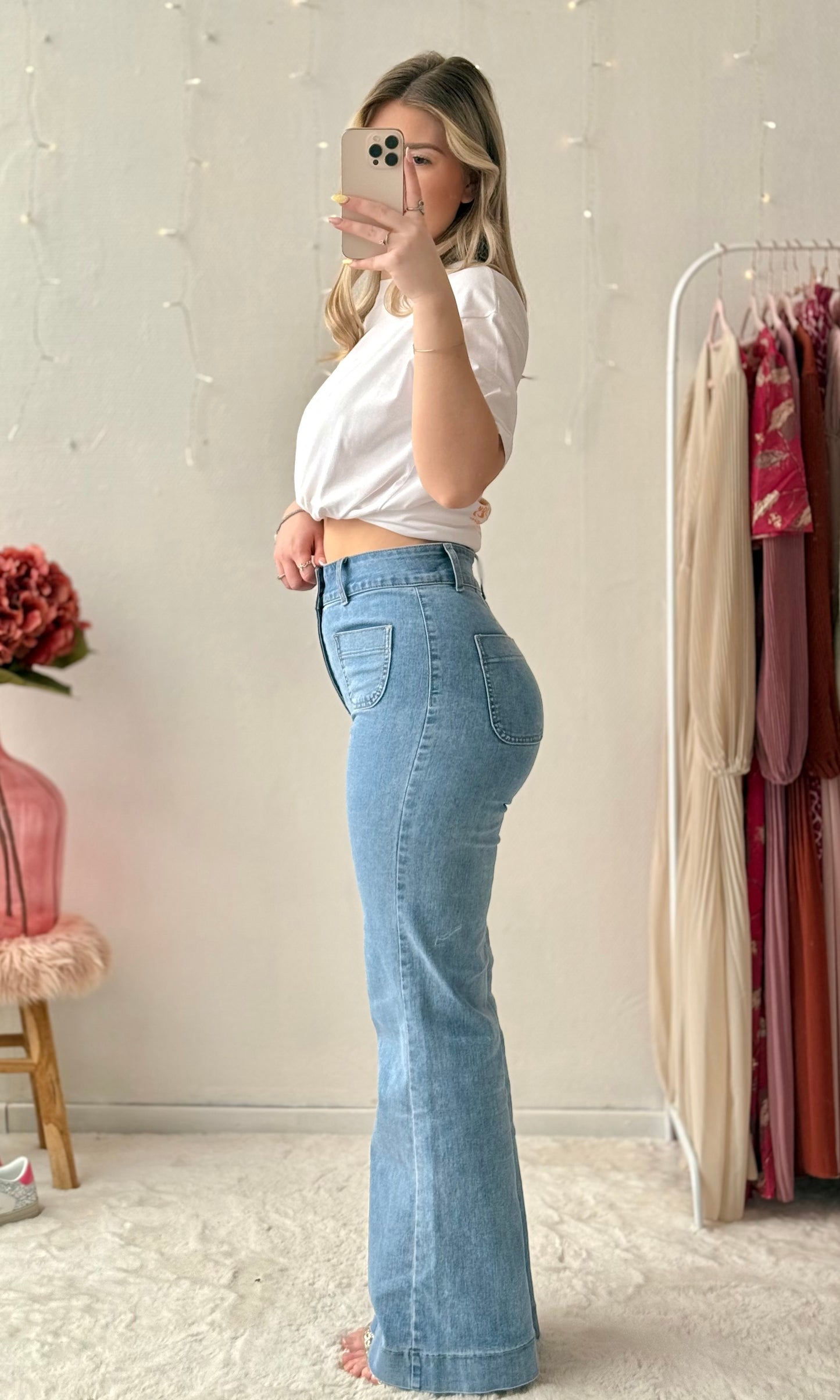 Jean wide bleu OLYMPE