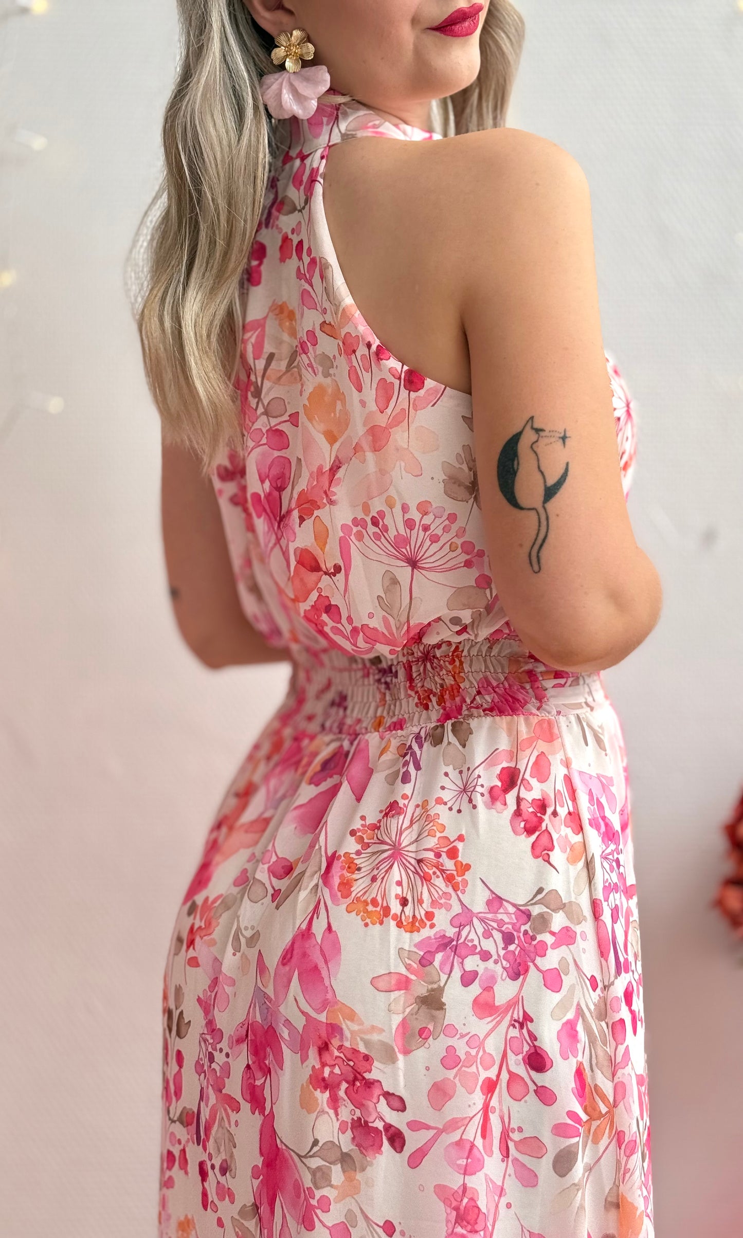 Robe fleurie rose PEARL 🇮🇹